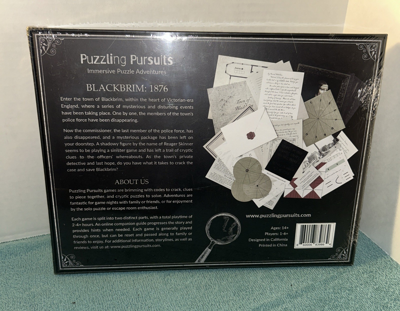 Blackbrim 1876 Immersive Puzzle Adventure Game Codes Clues NEW Puzzling Pursuits