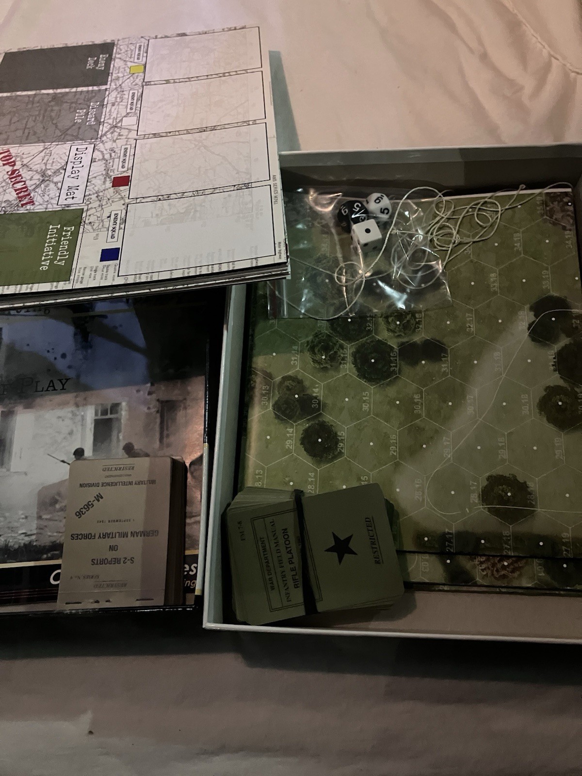 Combat! Volume 1 Open w/ Cards in Factory Box By Compass Games – No Unit Tokens