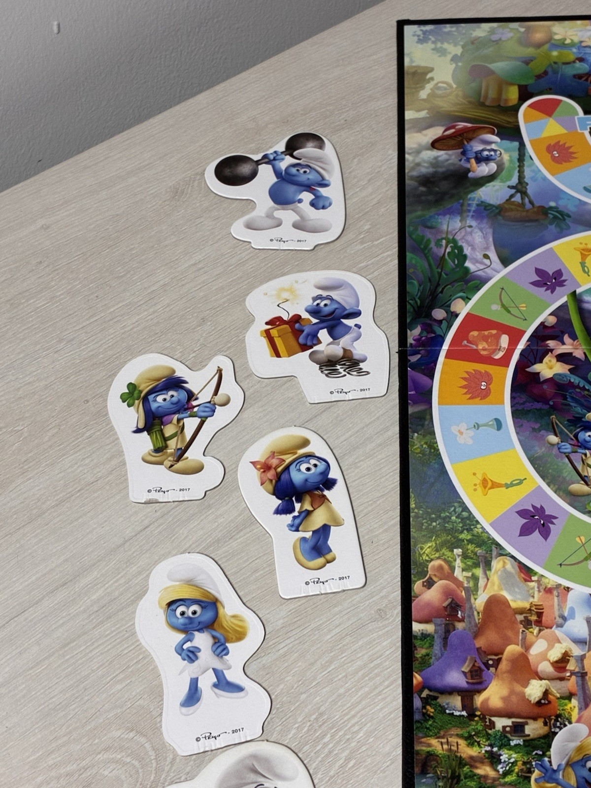 Smurfs The Lost Village Board Game 2017 Outset Complete RARE Family Strategy