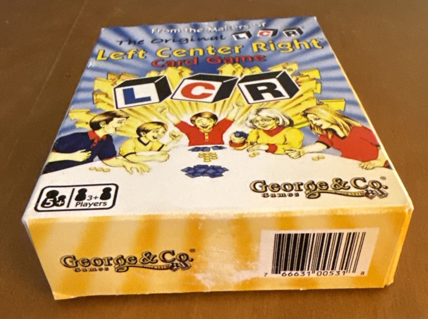 LCR Left Center Right Card & Chips Game Family Friends Party George & Co