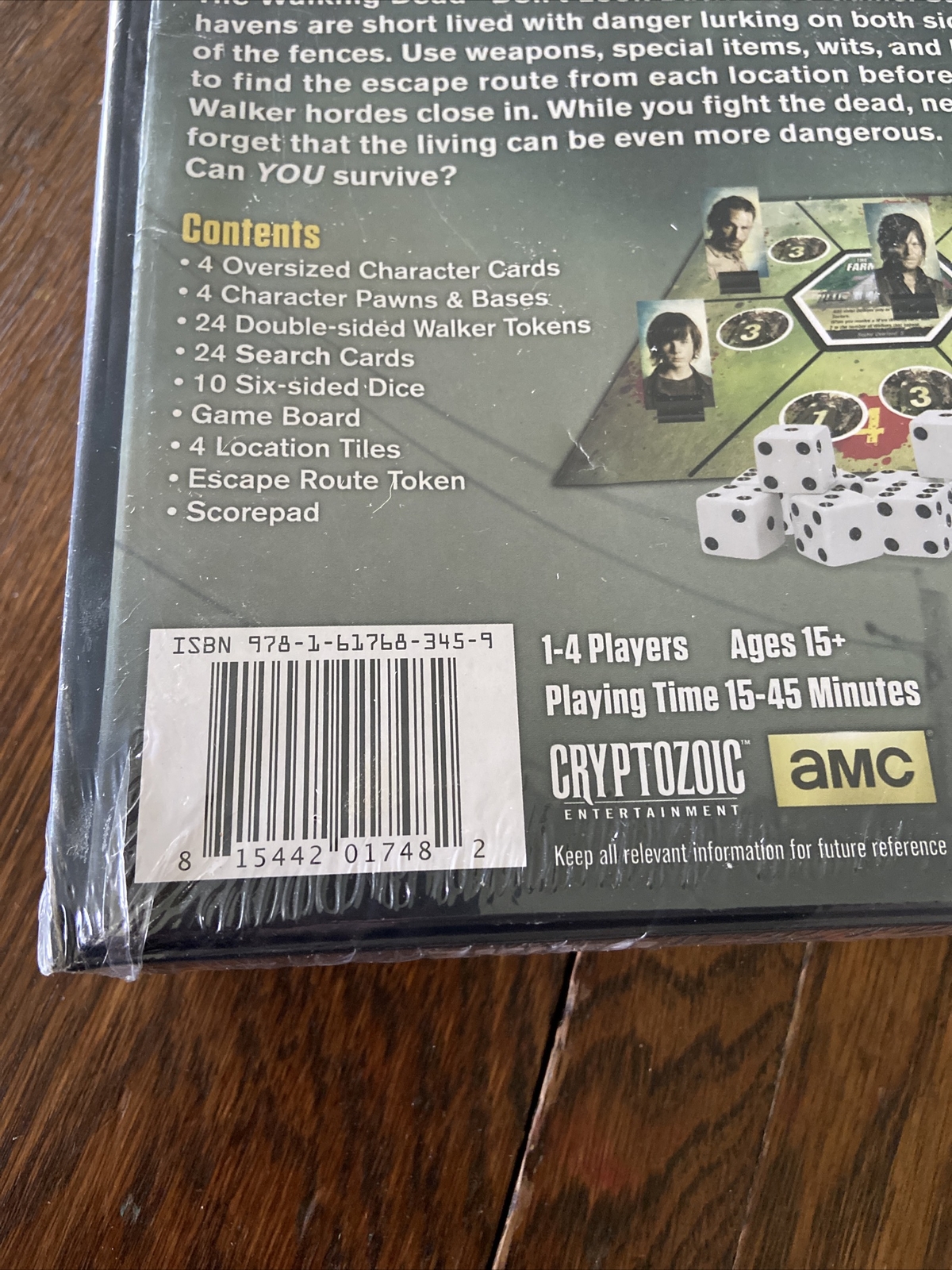 AMC Walking Dead: Don’t Look Back Dice Game by Cryptozoic Entertainment NEW