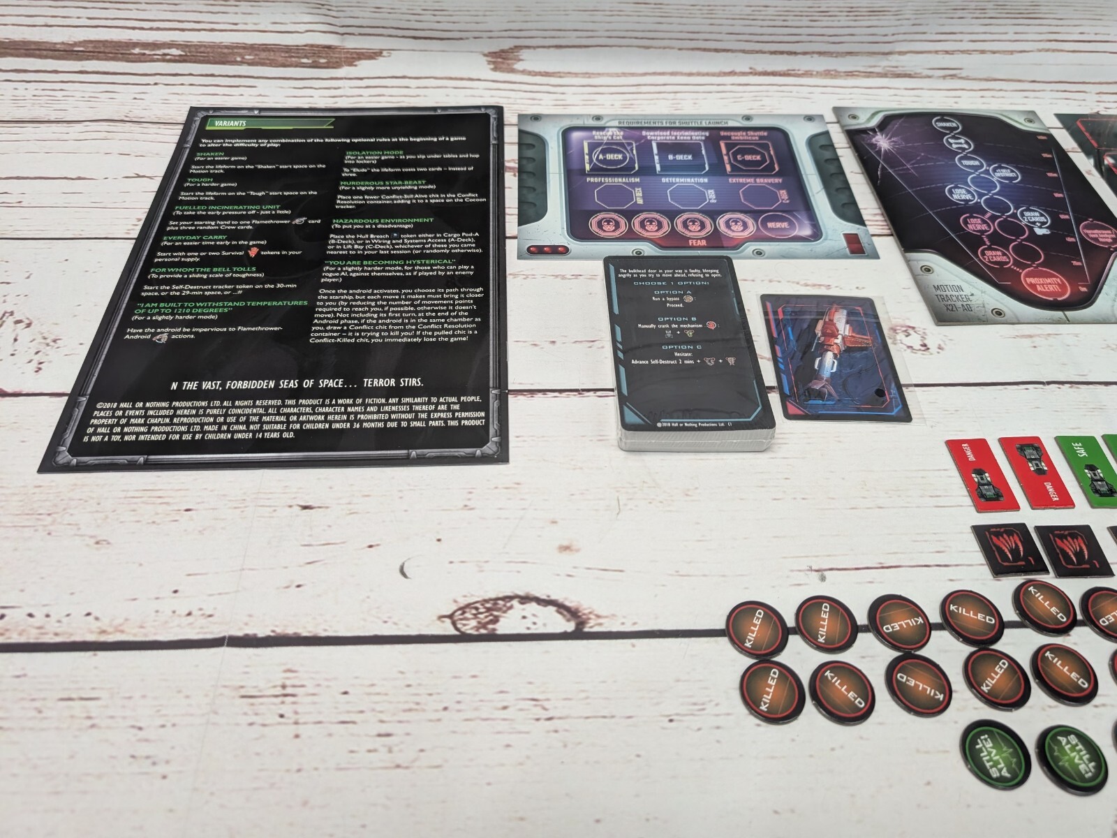 Hall or Nothing Lifeform Alien Board Game Base Dragons Domain 13th Passenger Mat