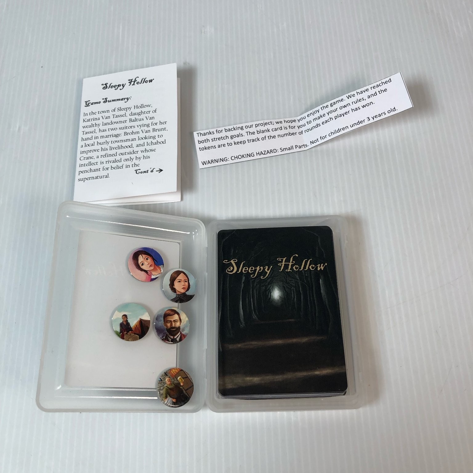 Sleepy Hollow Card Game Kickstarter Edition Horror Fantasy Story Based