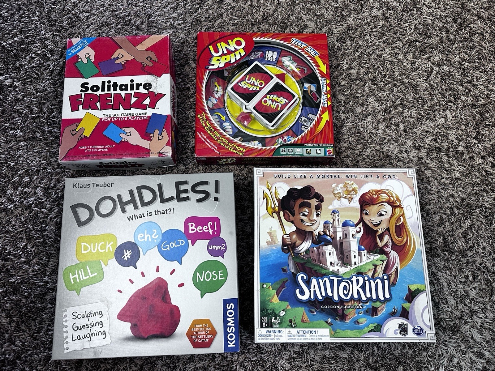 Family, Party 12 board & card game bundle lot