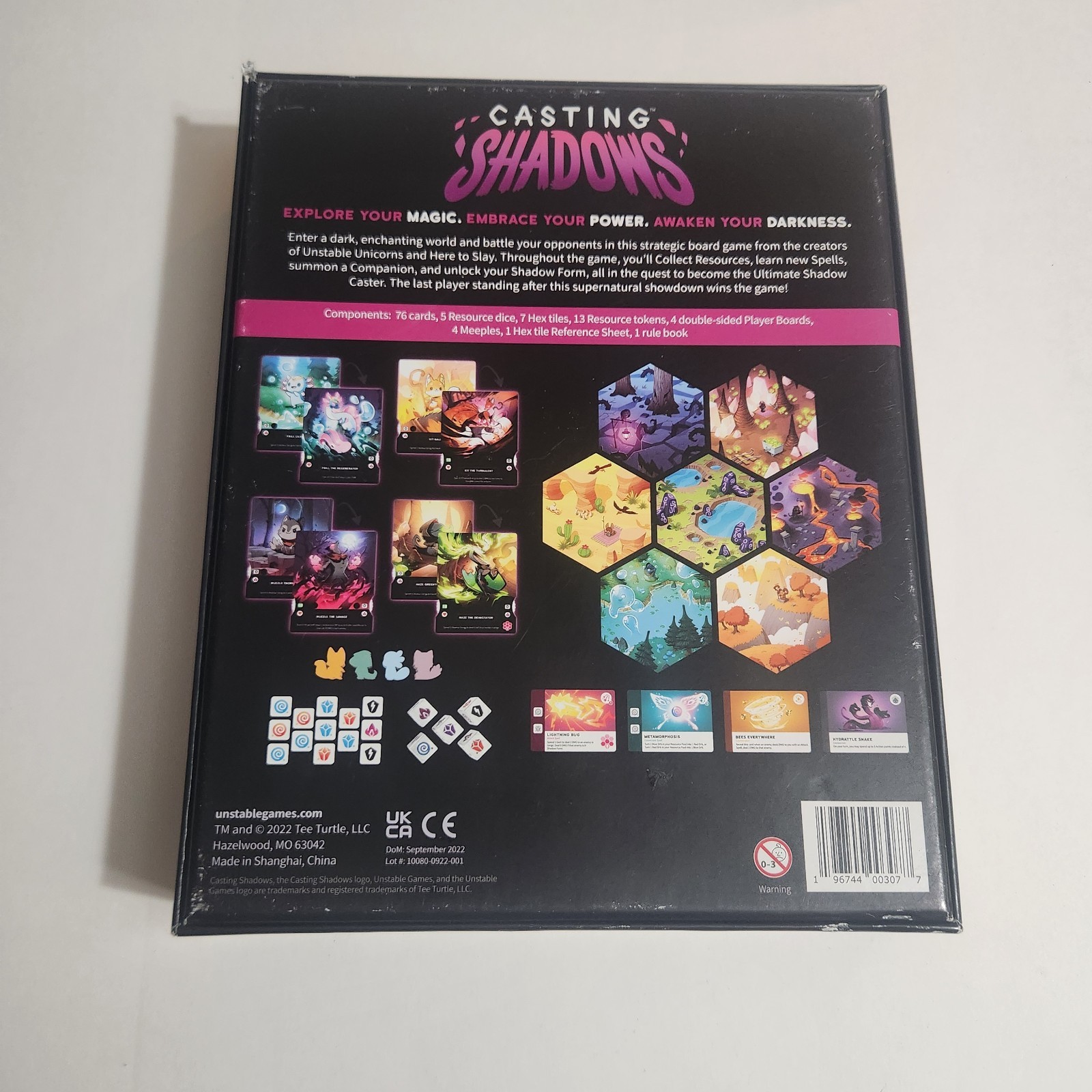 Tee Turtle Casting Shadows Unstable Board Game Strategy Battle Role Play Action