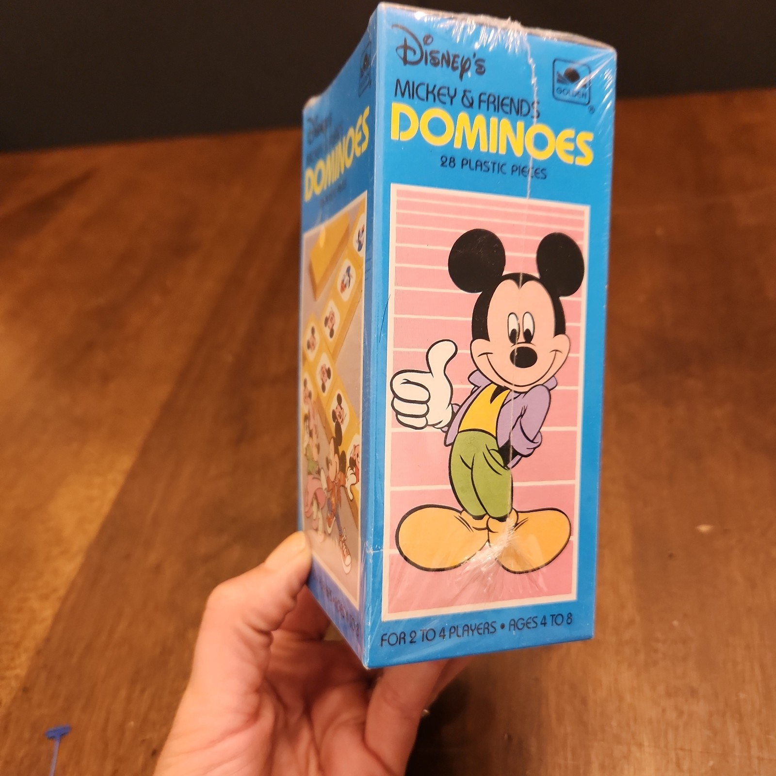 Disney Mickey & Friends Dominoes SEALED Golden Western Publishing 28 Plastic Pcs