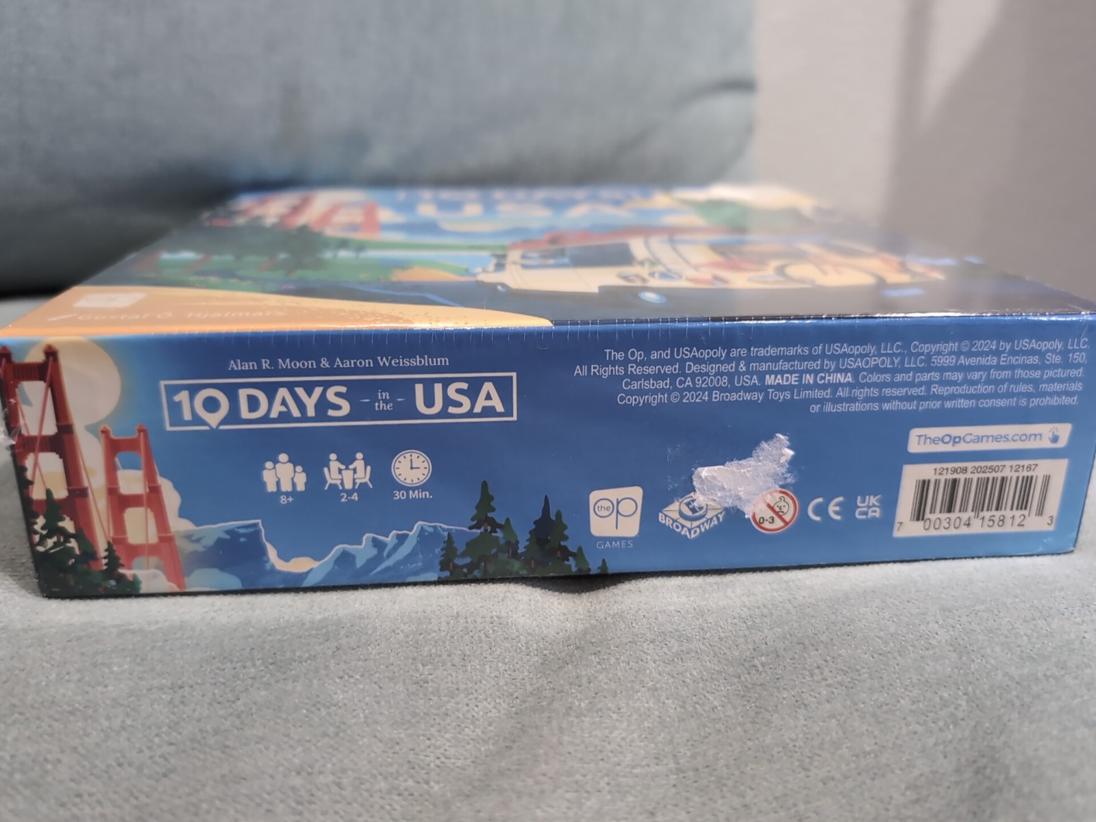 10 Days in The USA Family Road Trip Board Game NEW IN BOX USAopoly