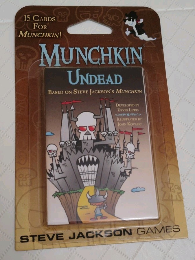 MUNCHKIN UNDEAD Expansion Pack Steve Jackson Games 15 Card Pack 1st Edition 1499