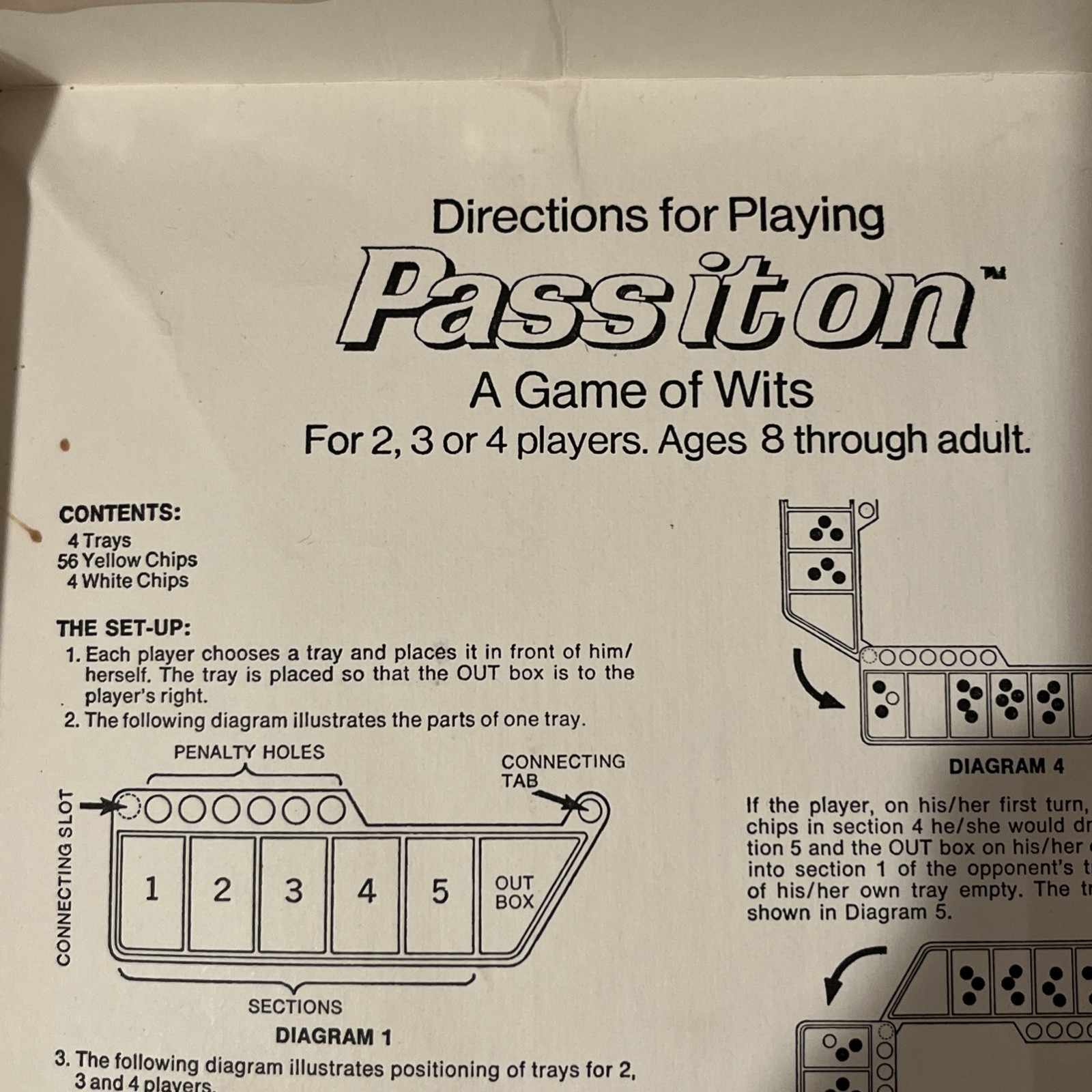 Pass It On A Game Of Wits