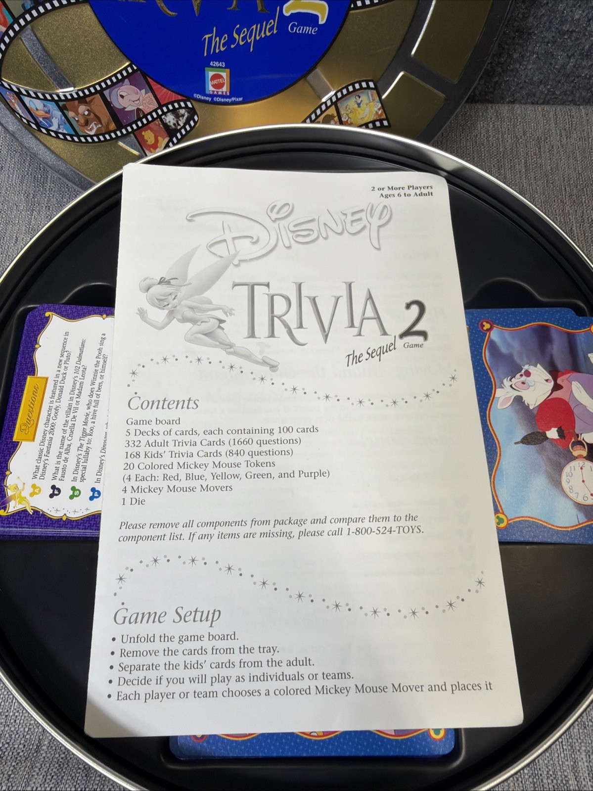 The Wonderful World of Disney Trivia 2: The Sequel Game Pre-owned.