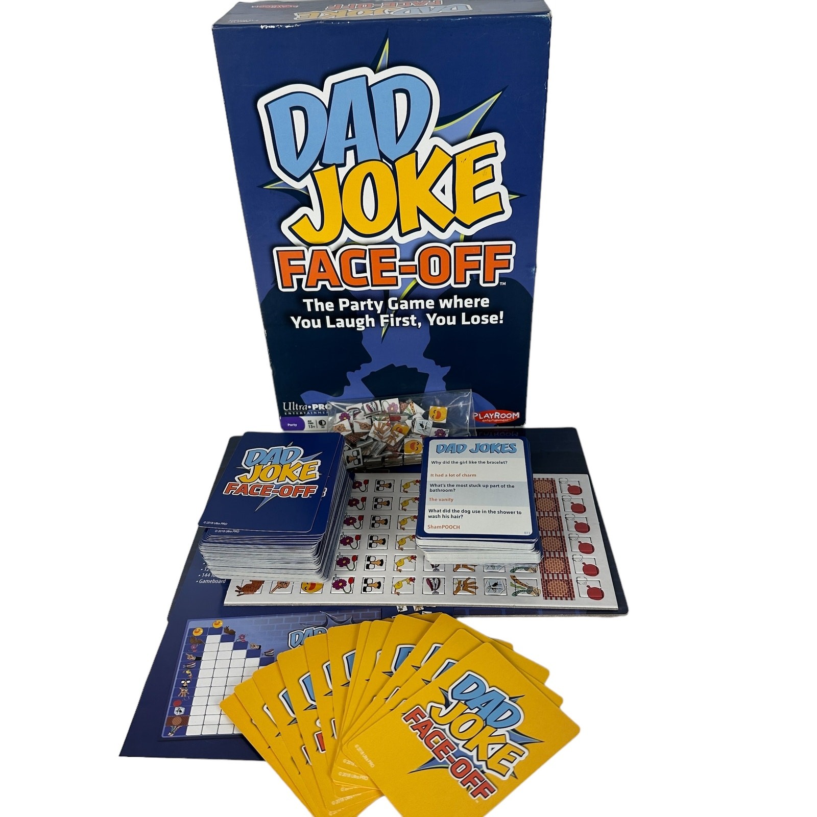 Dad Joke Face Off Party Board Game 2 to 12 Players Family Night Age 13+