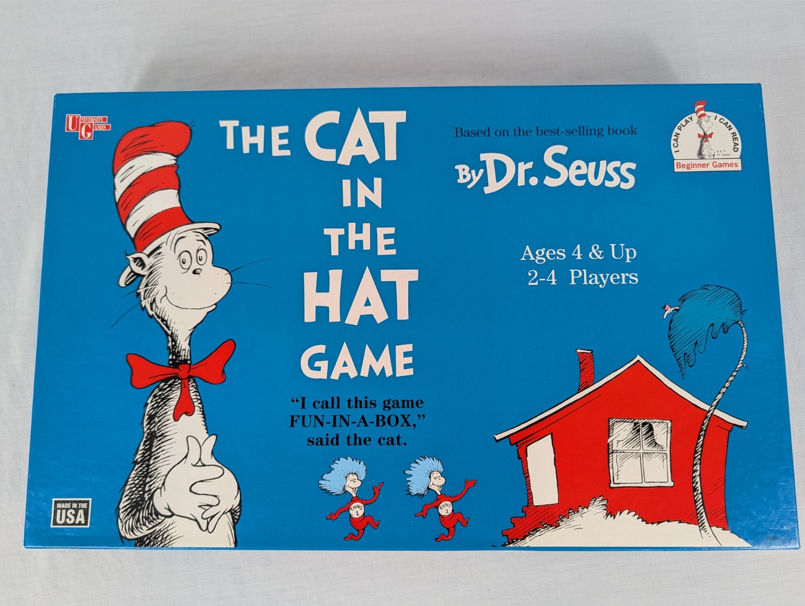 The Cat In The Hat Board Game Vintage 1996 FUN-IN-A-BOX-Per the Cat! Pre-Owned