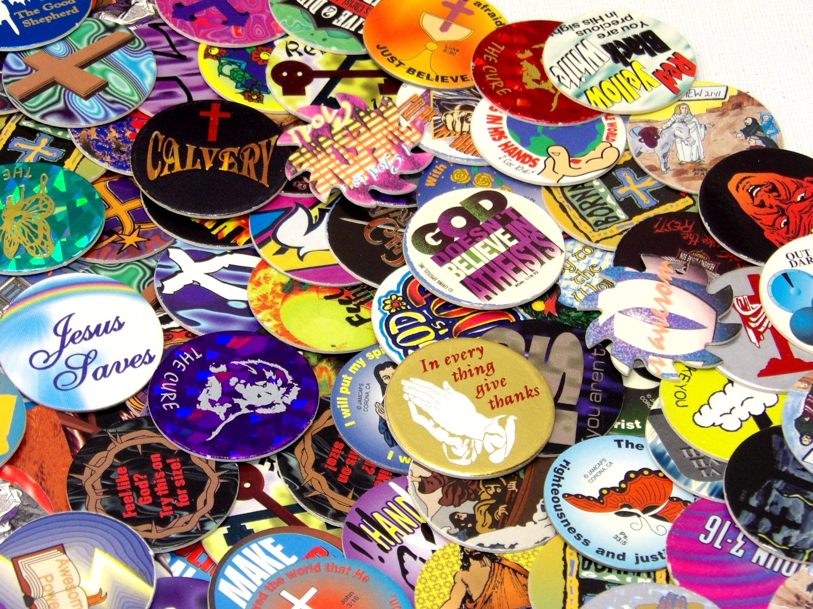 Pogs!• 200+ Religious Themed Pogs!• See Pics!•