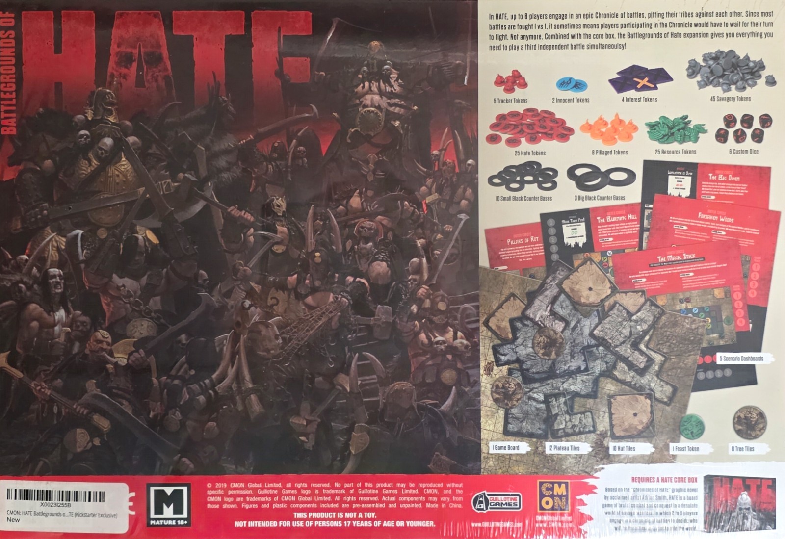 Battlegrounds of HATE board game expansion by CMON New & Sealed