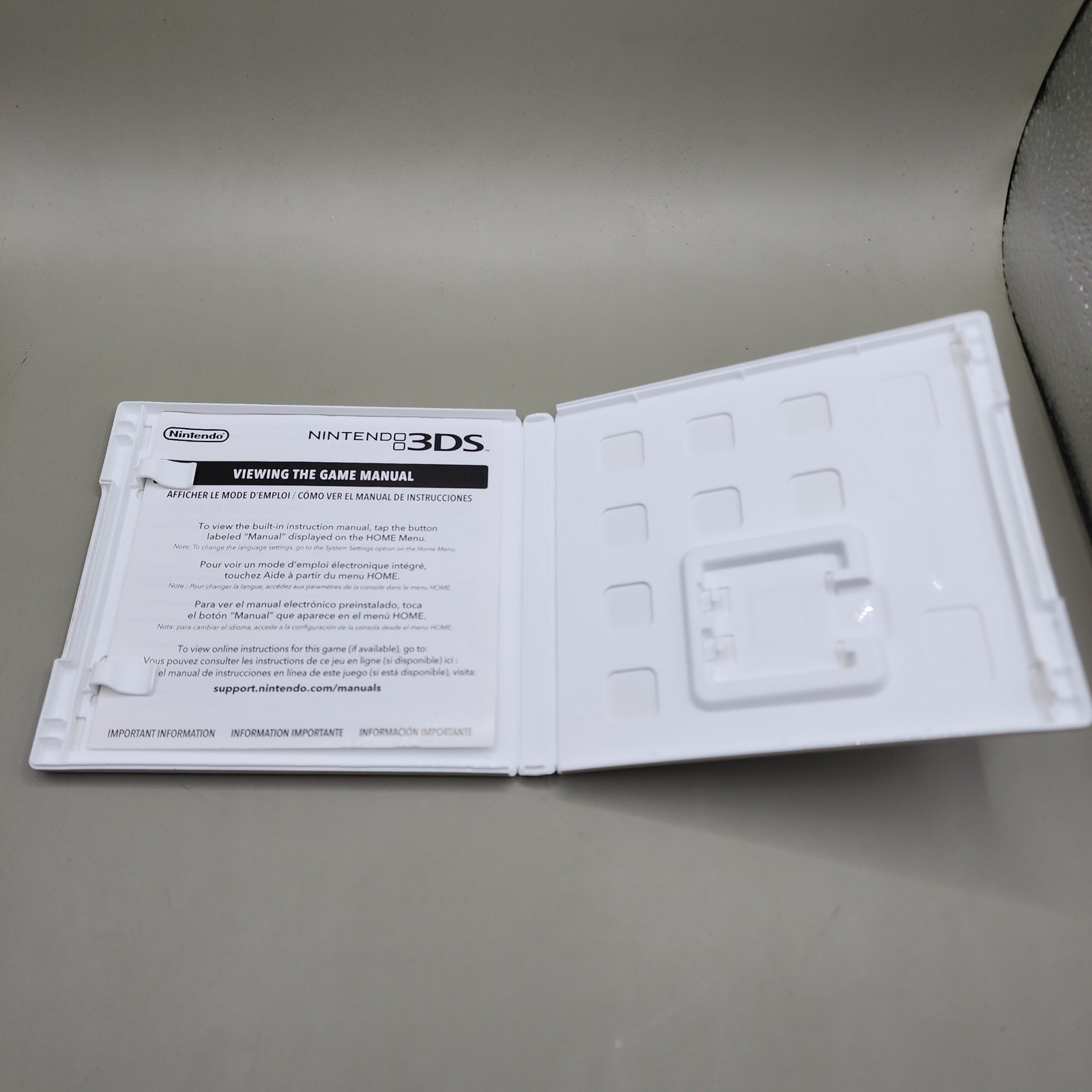 Case Manual NO GAME Legend of Zelda Ocarina of Time Nintendo 3DS