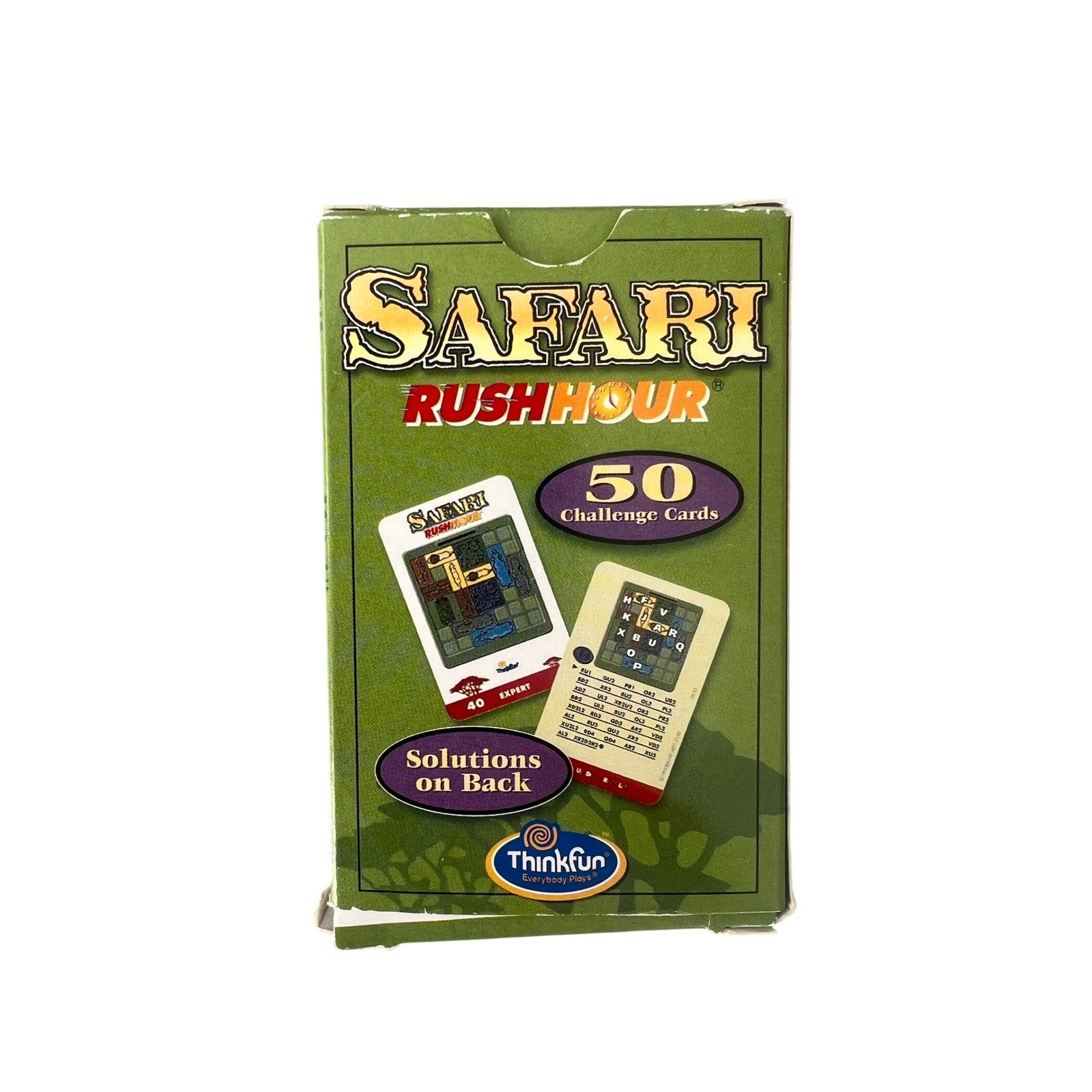 ThinkFun Safari Rush Hour Jungle Escape Game Logic Puzzle 50 Challenges Complete
