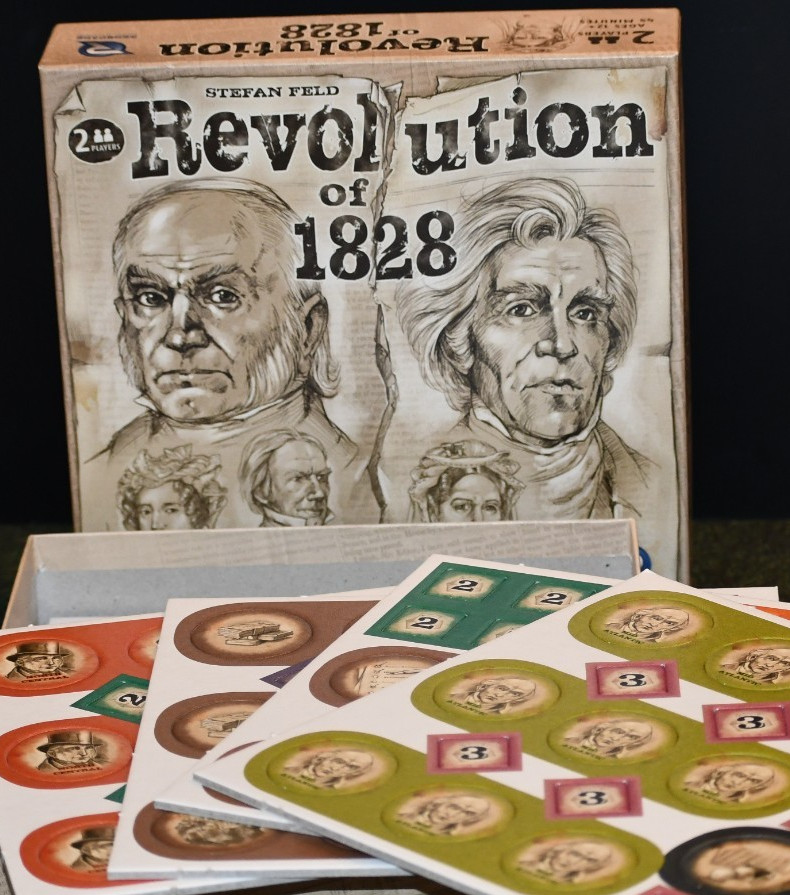 Revolution of 1828 Feld Board Game 2 players / Renegade Game Studios VG+