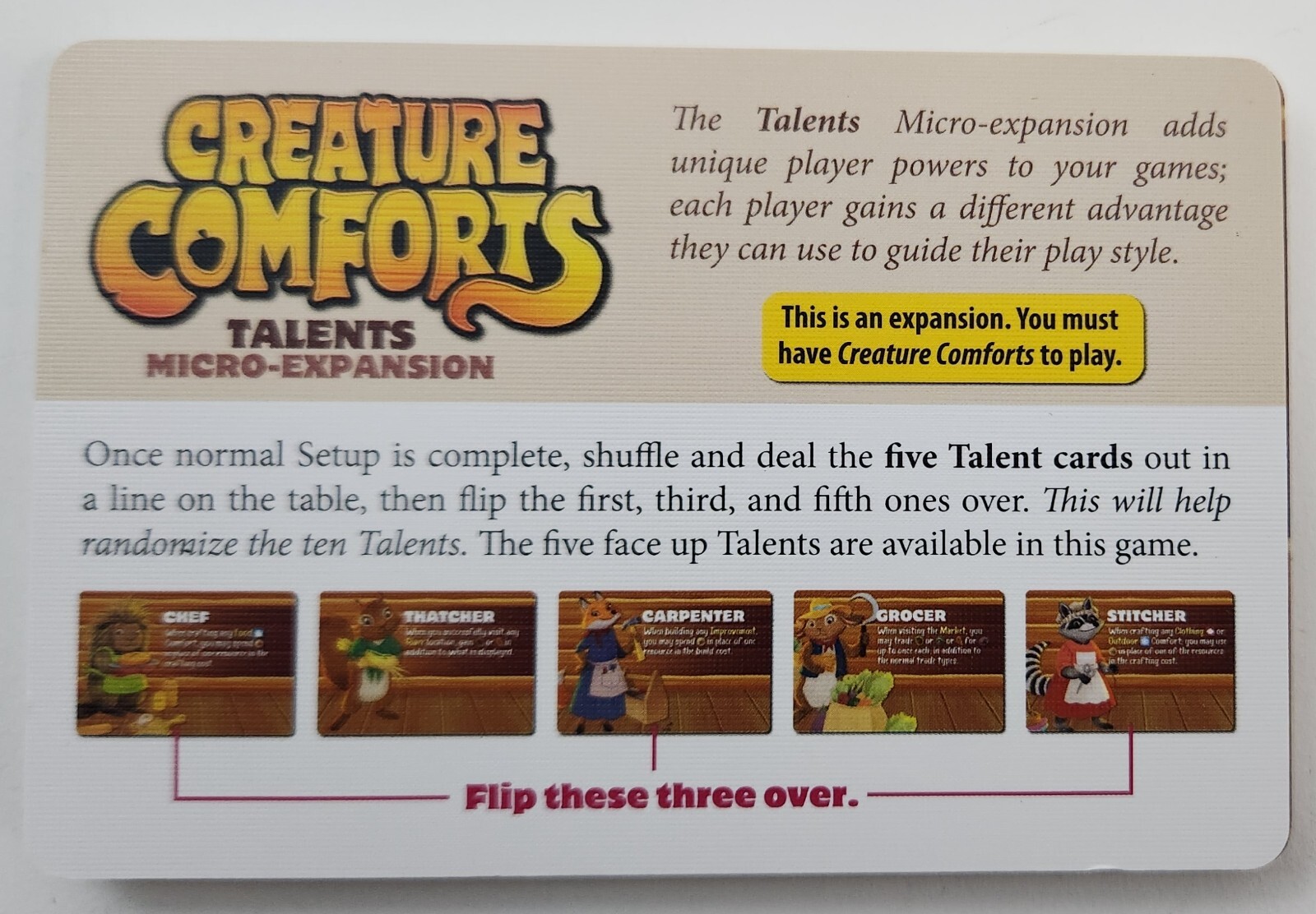 Creature Comforts Kickstarter Exclusive Edition + Promo Cards by KTBG SEALED