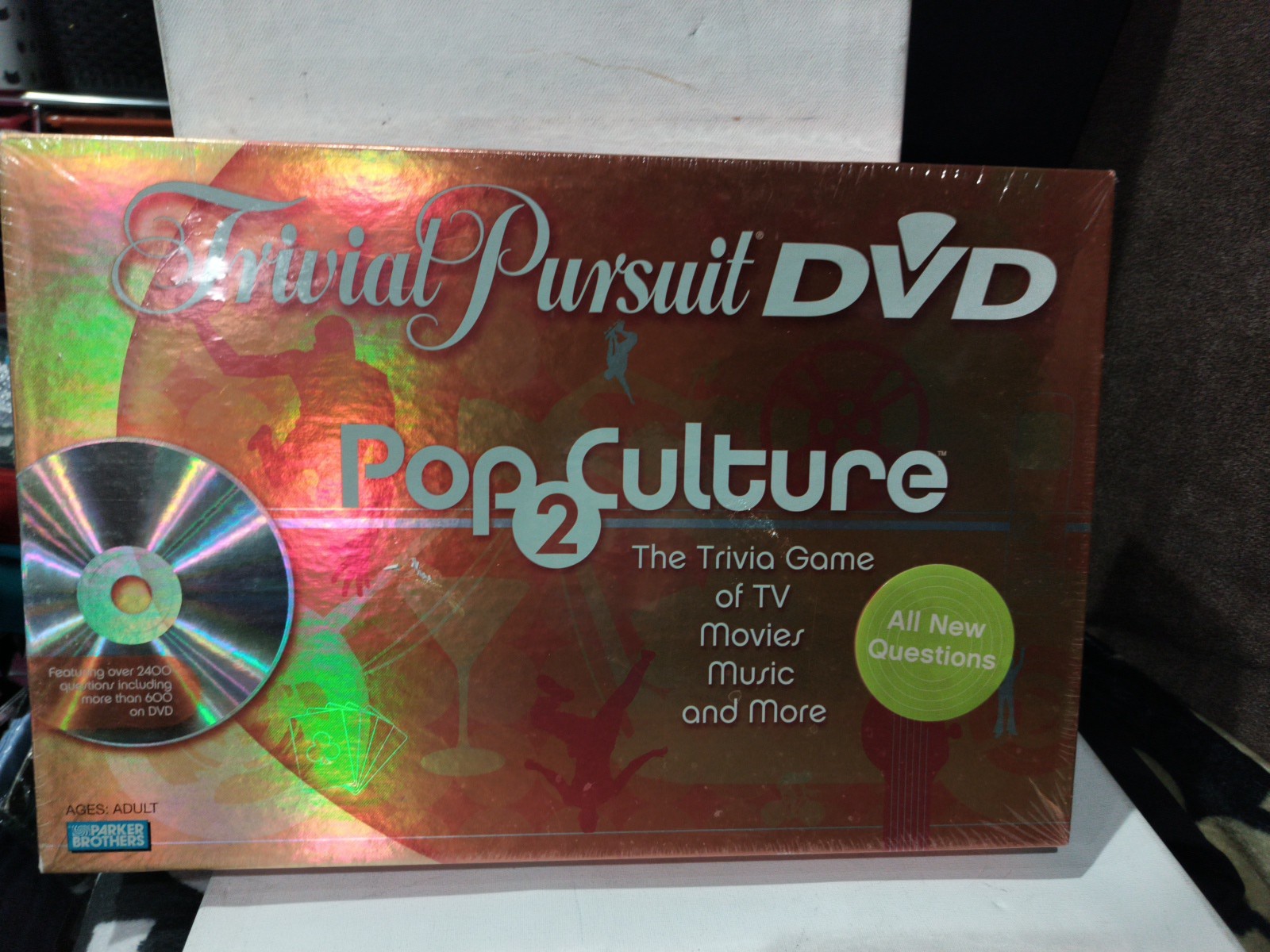 Trivial Pursuit DVD Pop Culture 2 Trivia Board Game Parker Brothers Sealed