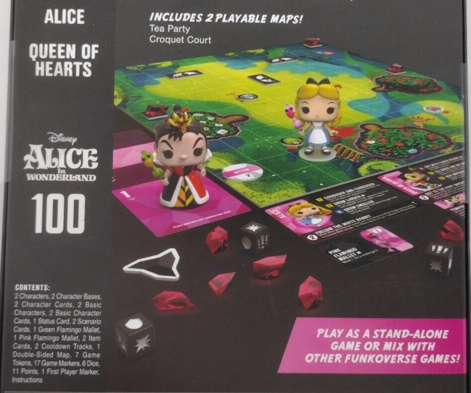 Funkoverse: Disney Alice in Wonderland Strategy Game 100 2-Pack Funko Pop!