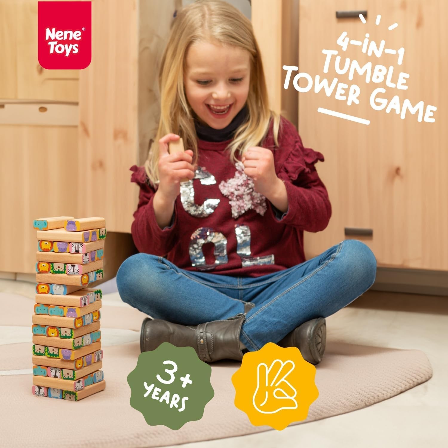 Kids Safari Stacking Game, Develops Problem Solving and Coordination Skills