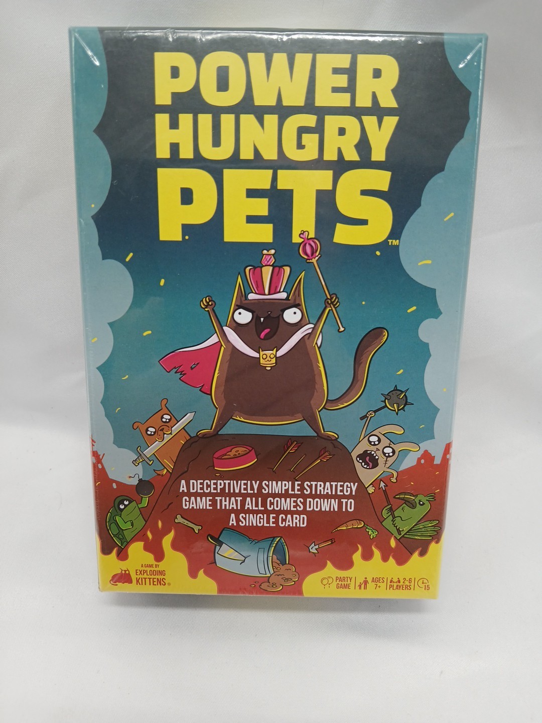 Exploding Kittens Power Hungry Pets Strategy 15 Minute Game 7+ Christmas Gift