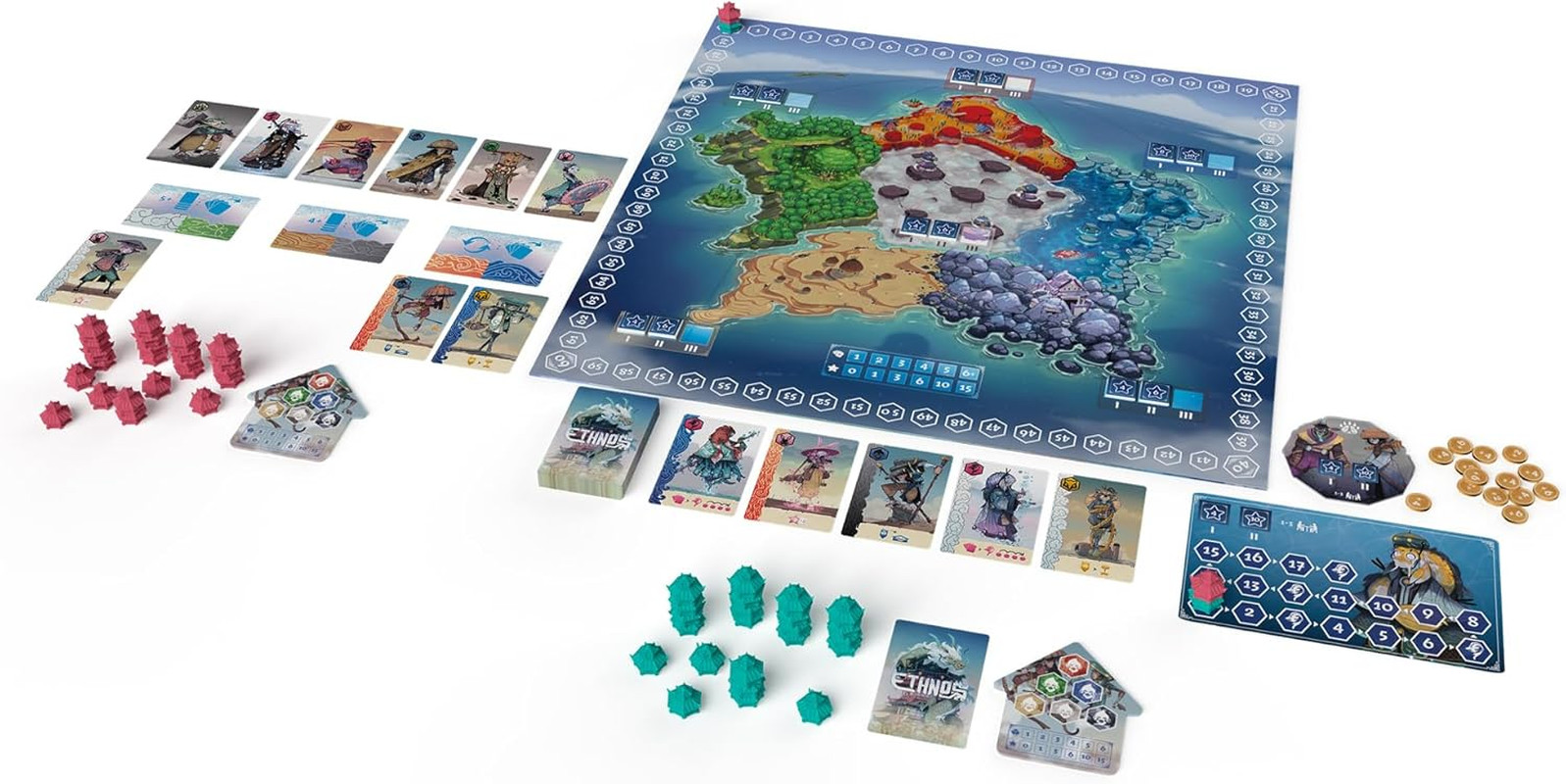 Ethnos Board Game (2Nd Edition) – Command Powerful Clans! Area Control Strategy