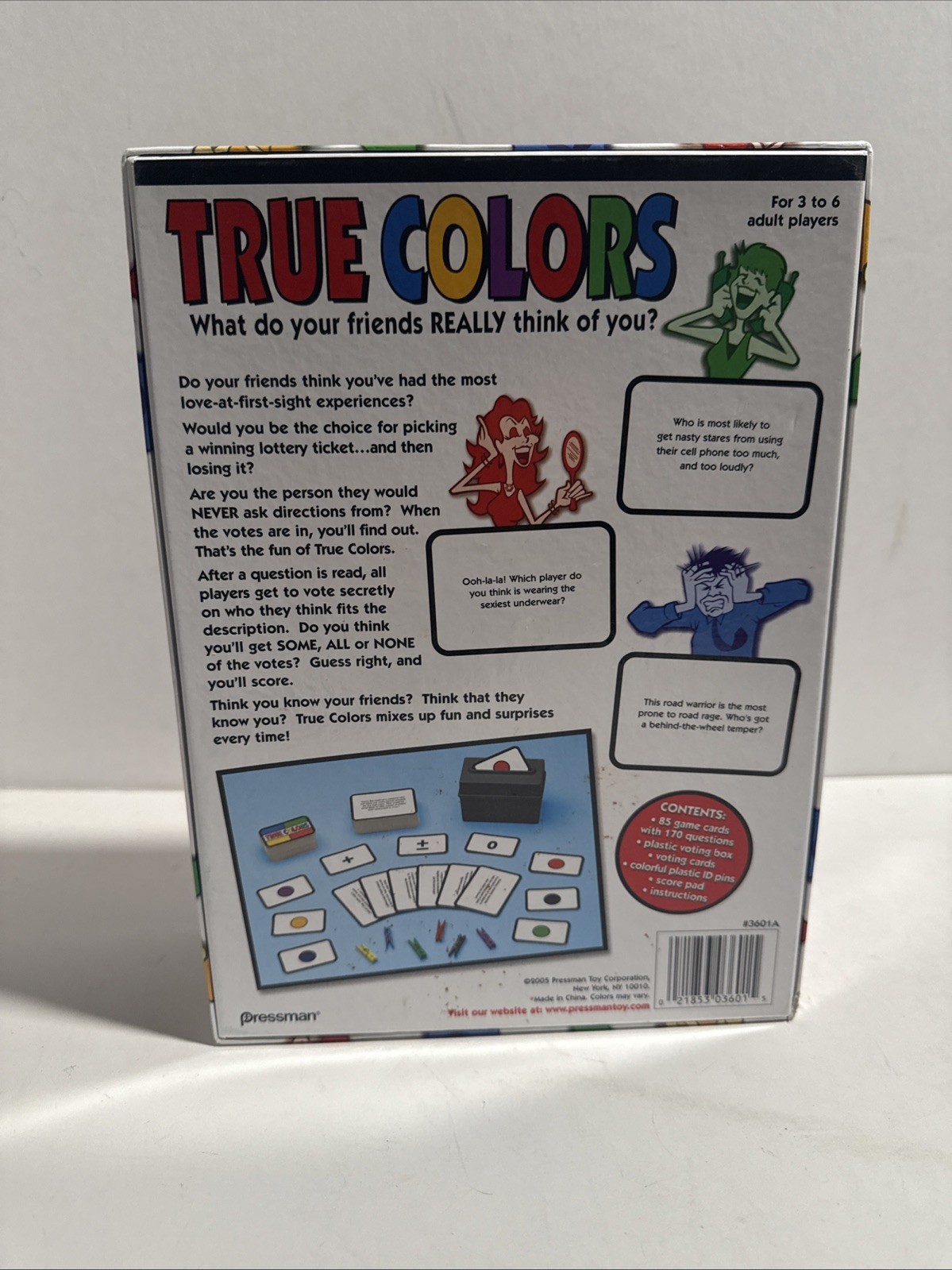 True Colors Adult Party Game | Friend Questions | Pressman 2005 | Sealed Cards