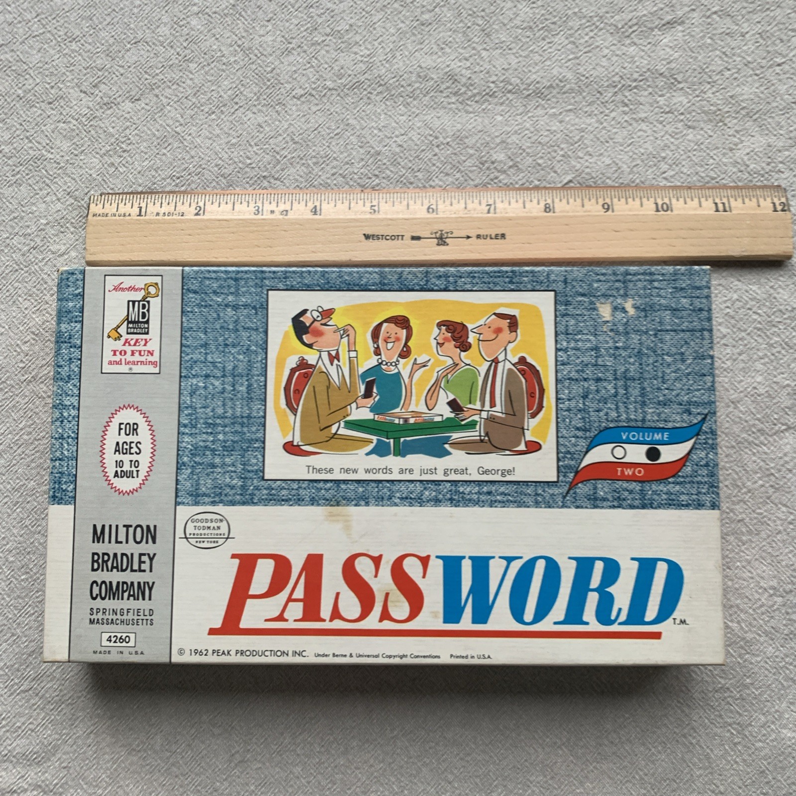 Vintage 1962 Milton Bradley Password Game #4260 Volume 2 Complete