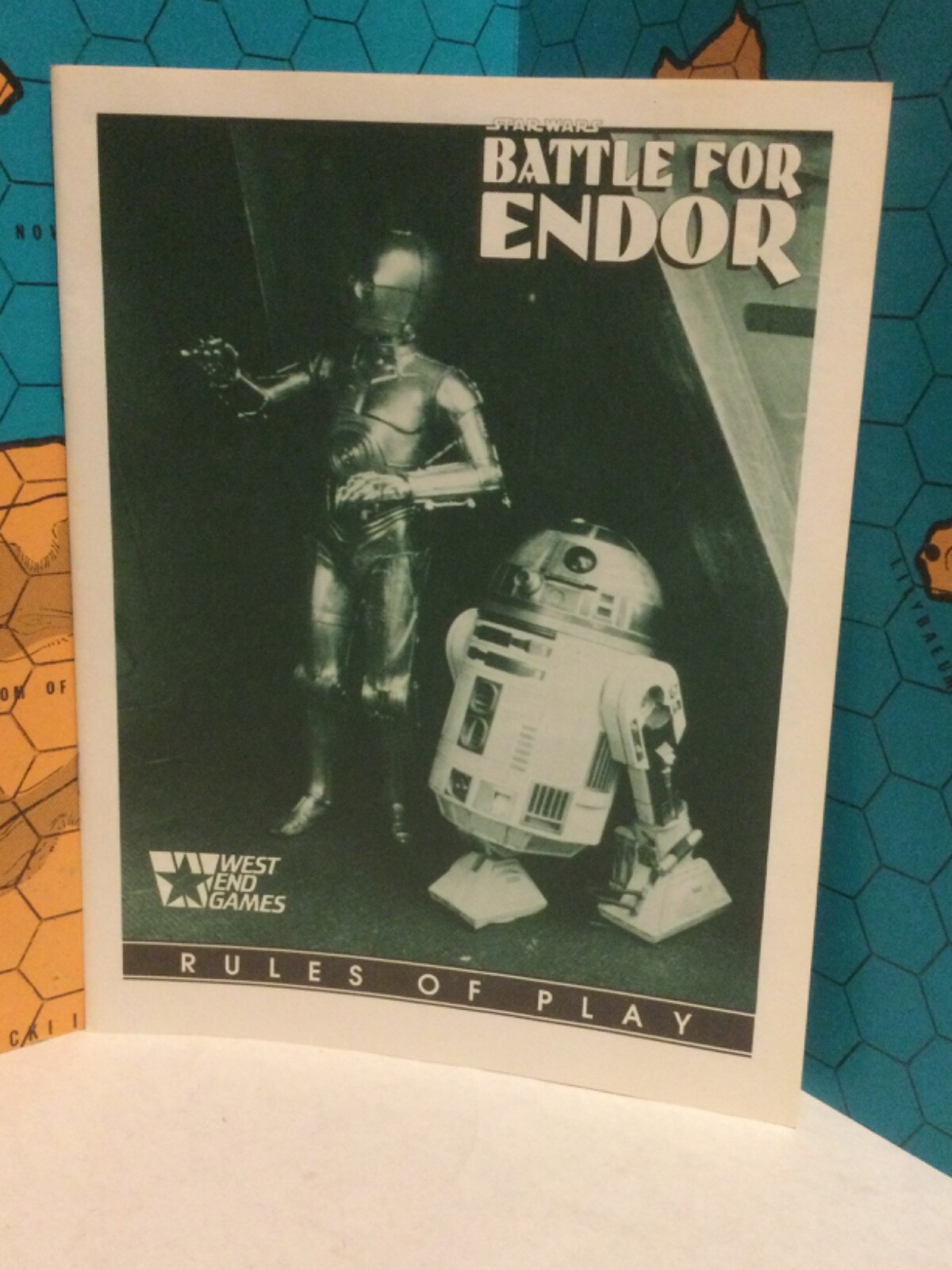 BATTLE FOR ENDOR unpunched West End Games Star Wars Solitaire Sci-Fi 1989