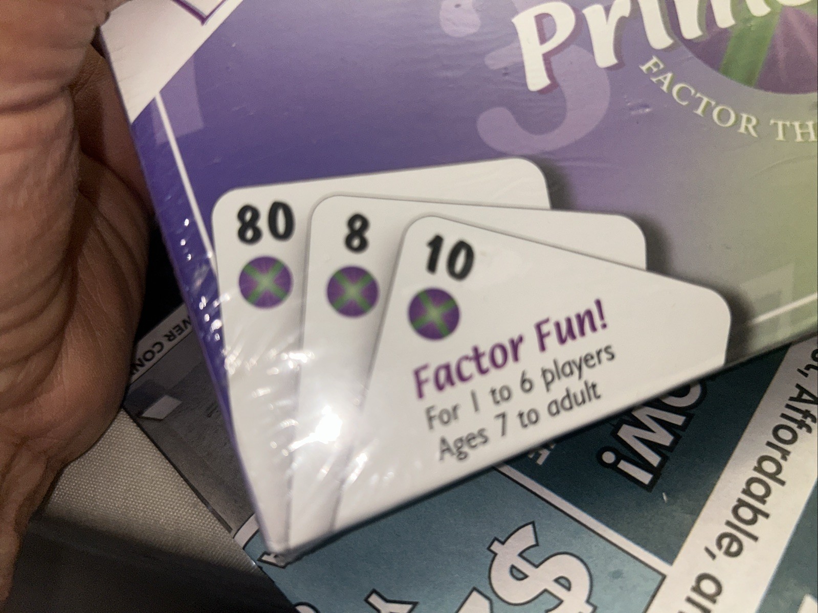 PrimePak Four Math Card Games Factor Sets From Creators of Equate Homeschool