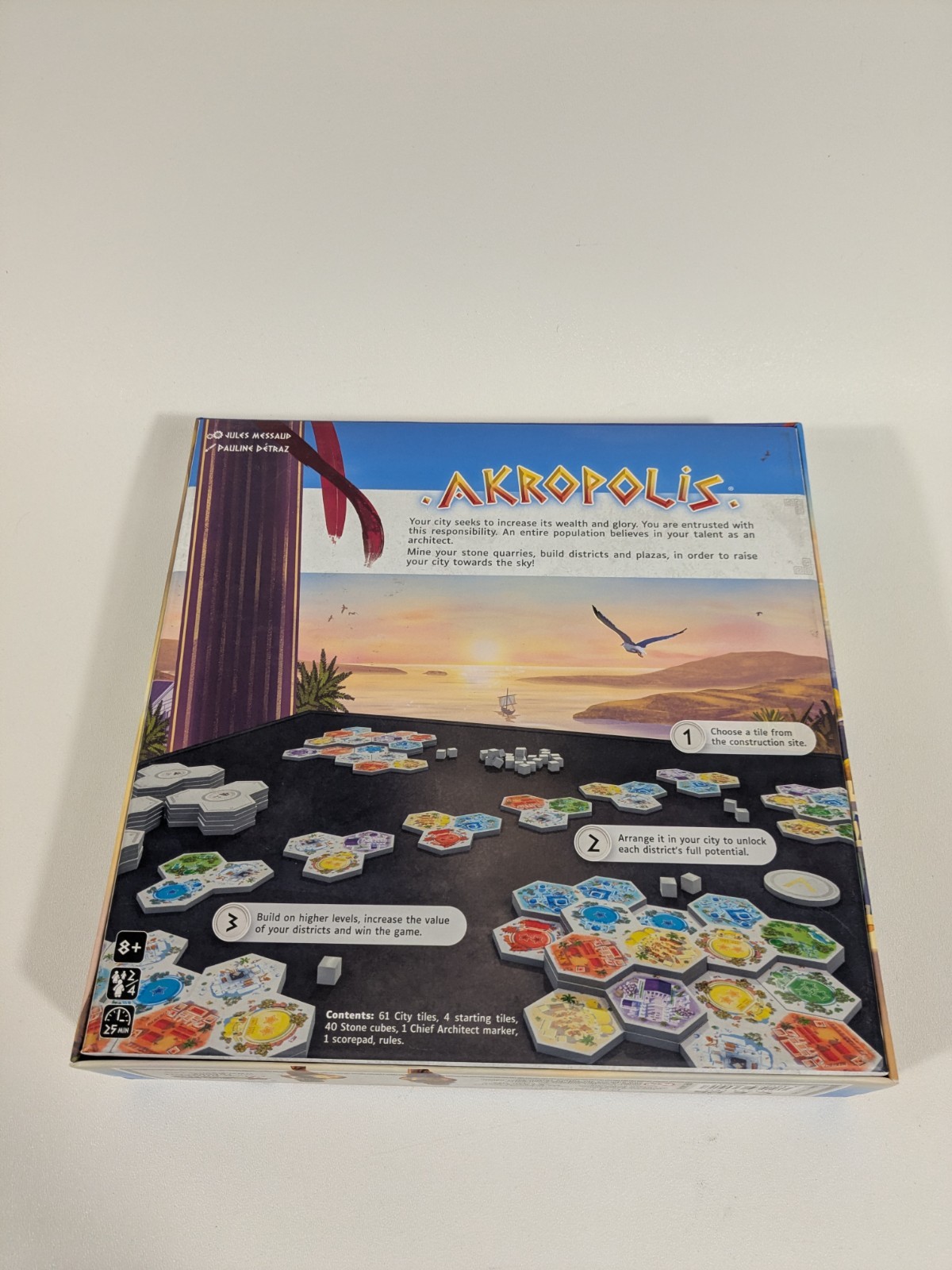 Gigamic Akropolis Tile Stacking Board Game Great Family Board Game Night!
