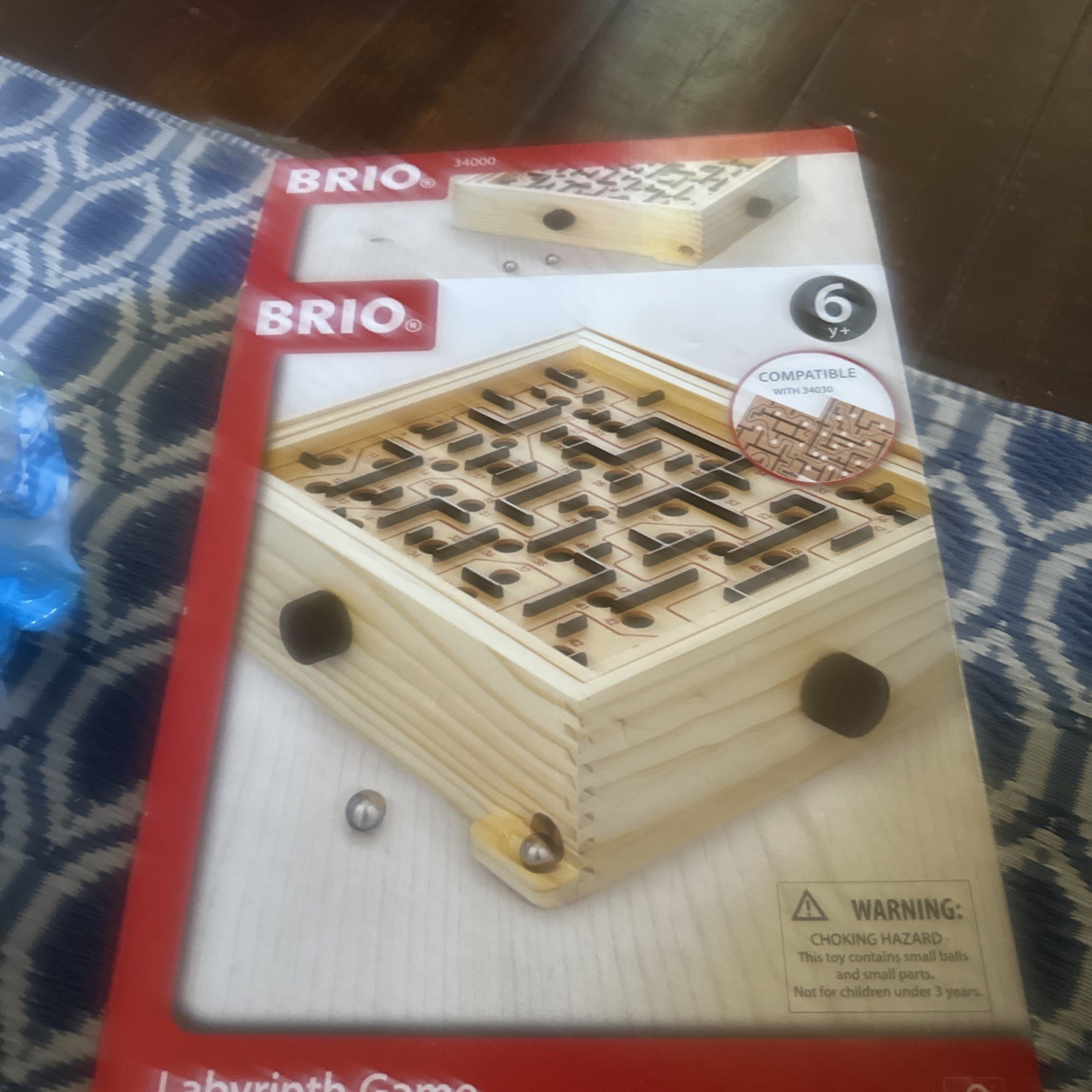 Brio Labyrinth Game #34000 2006 Complete EUC Wood Open Box