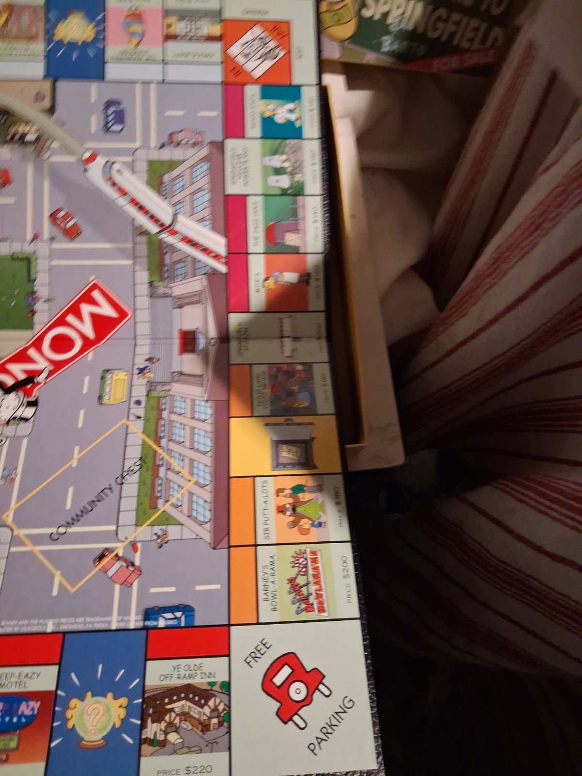 The Simpsons Monopoly 2001 Welcome To Springfield Board Game 100% Complete