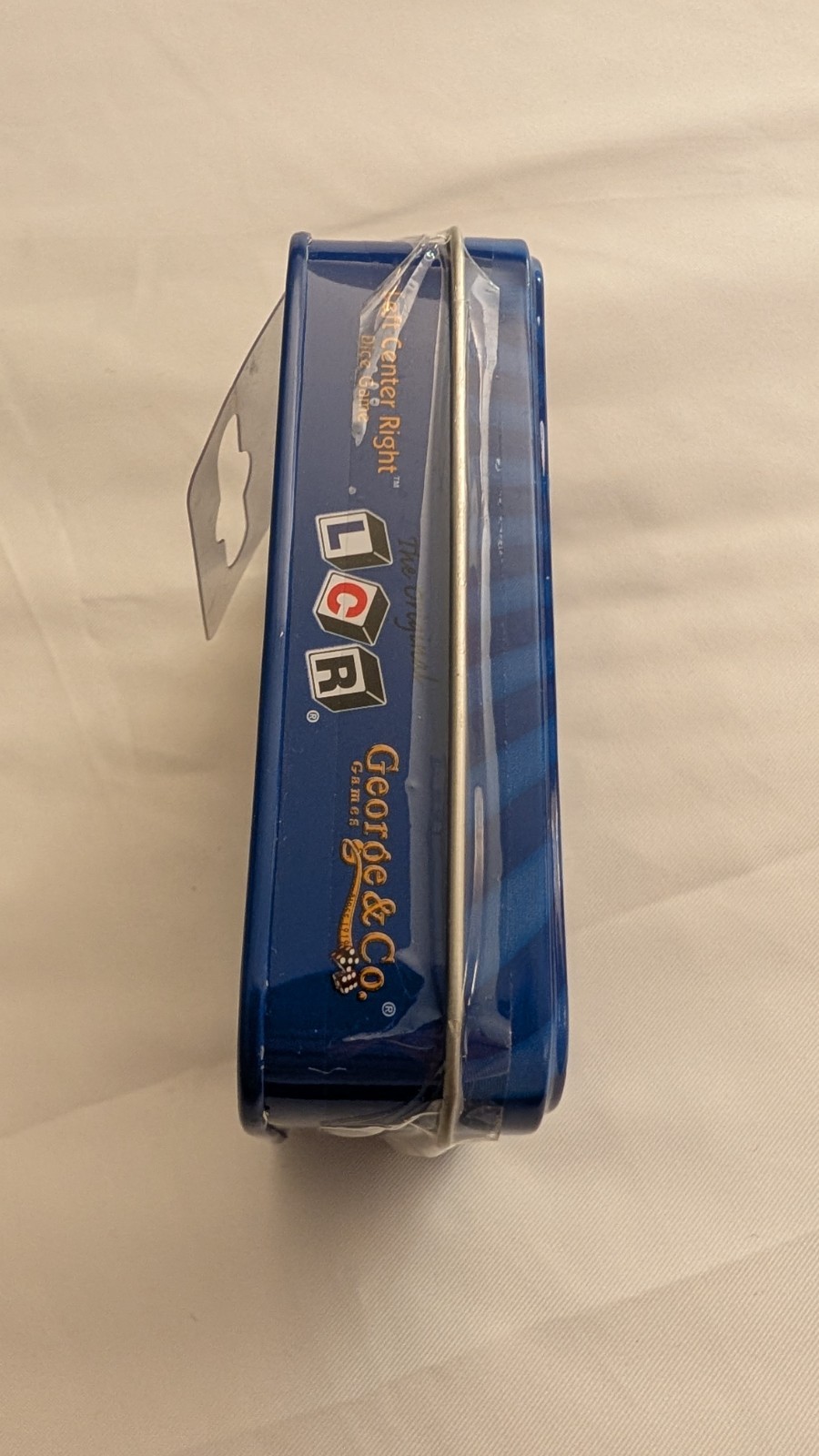 The Original LCR Left Center Right Dice Game Blue Tin George & Co NEW SEALED