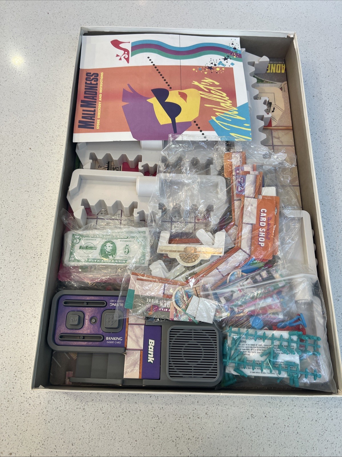Vintage Milton Bradley 1989 Electronic Mall Madness Shopping Game Tested & Works