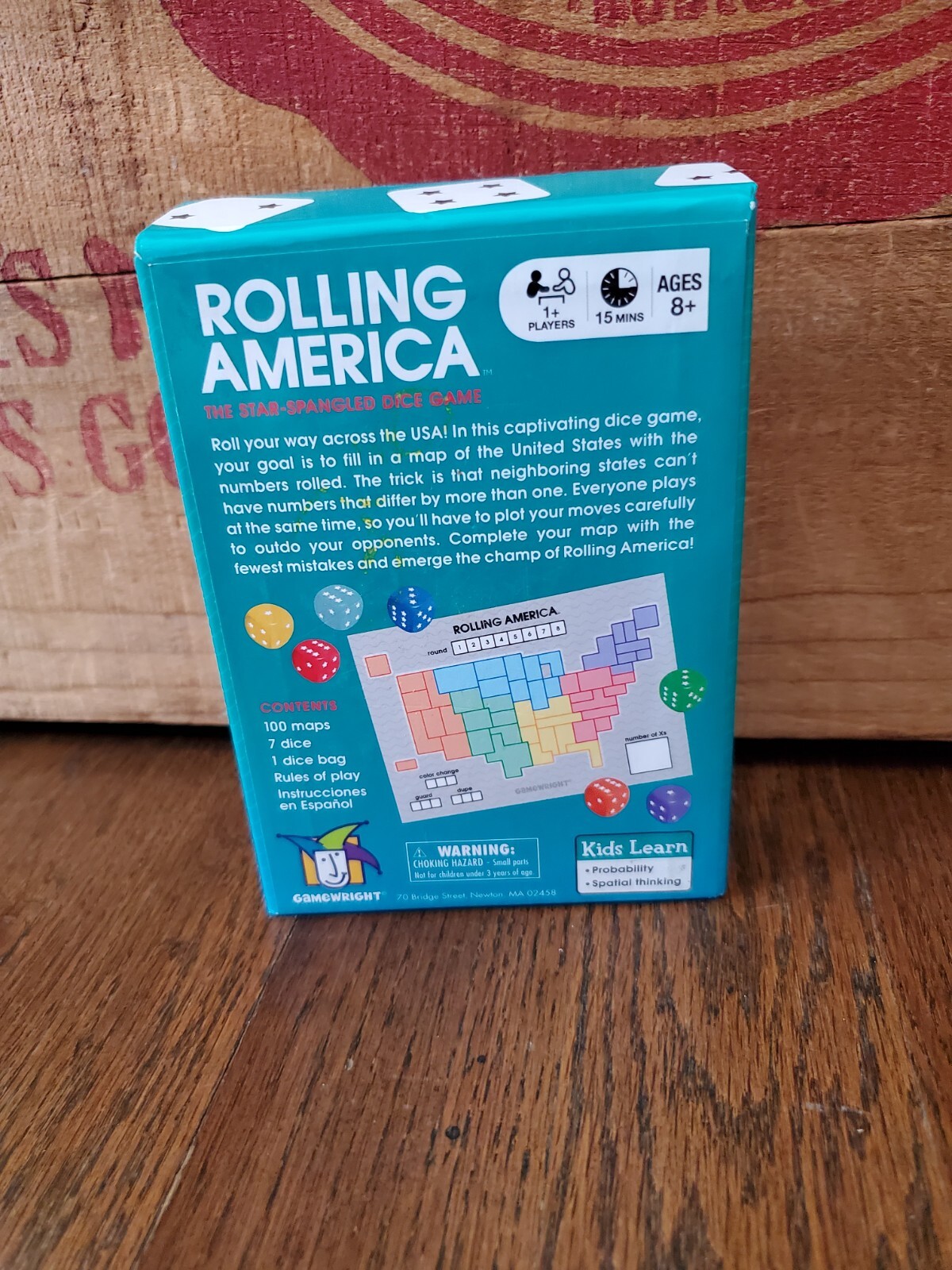 Rolling America, The Star Spangled Dice Action Game Complete