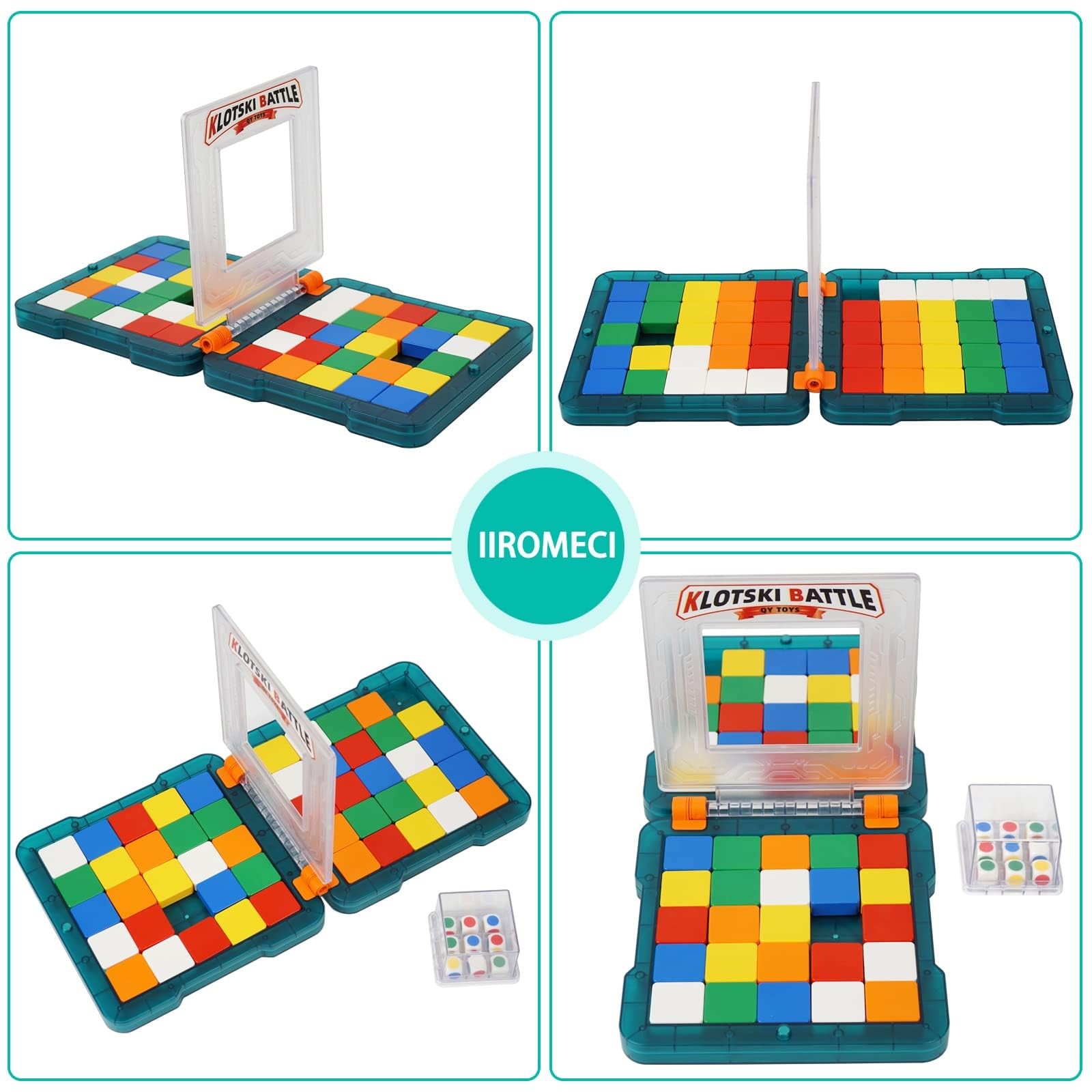 Fast-Paced Brain Teaser Travel Board Games for and Adults, Shape Matching Hea…