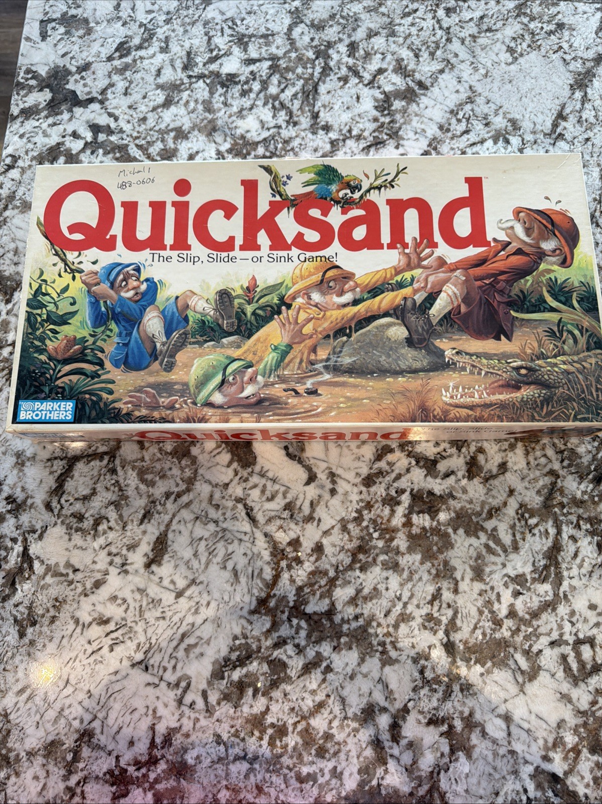 Quicksand The Slip, Slide or Sink Board Game Parker Brothers VTG 1989 Complete