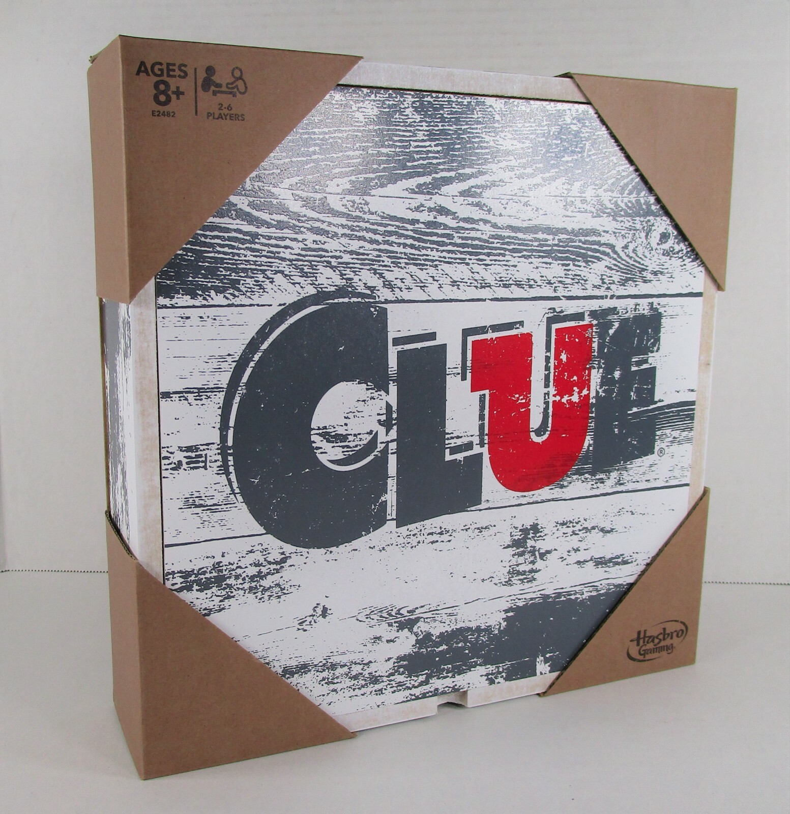 Hasbro CLUE Rustic Edition Collectible Wood Box Crime Board Game Parker Brothers