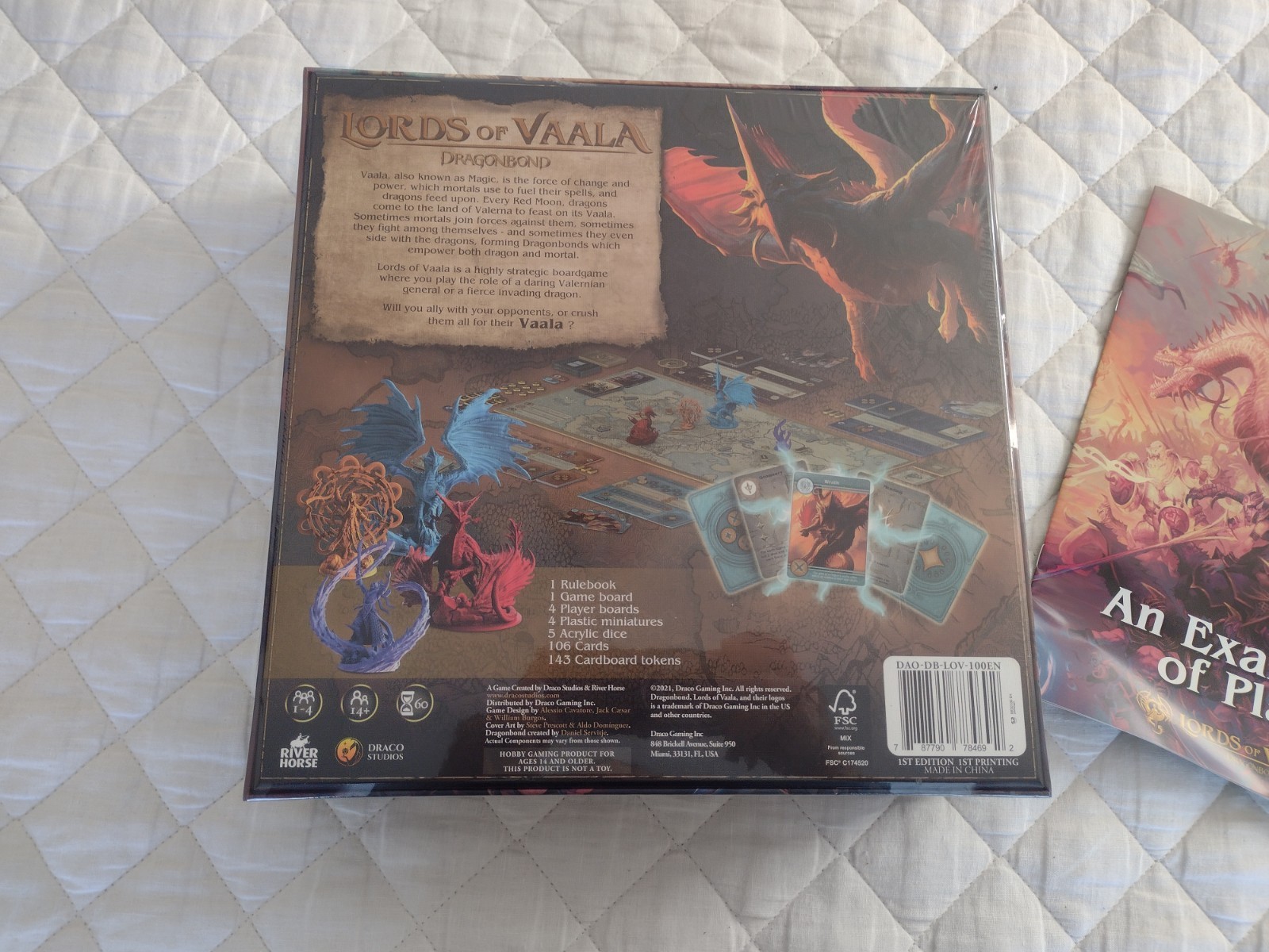 New Draco Studios Dragonbond Lords of Vaala Asymmetric Strategy Board Game