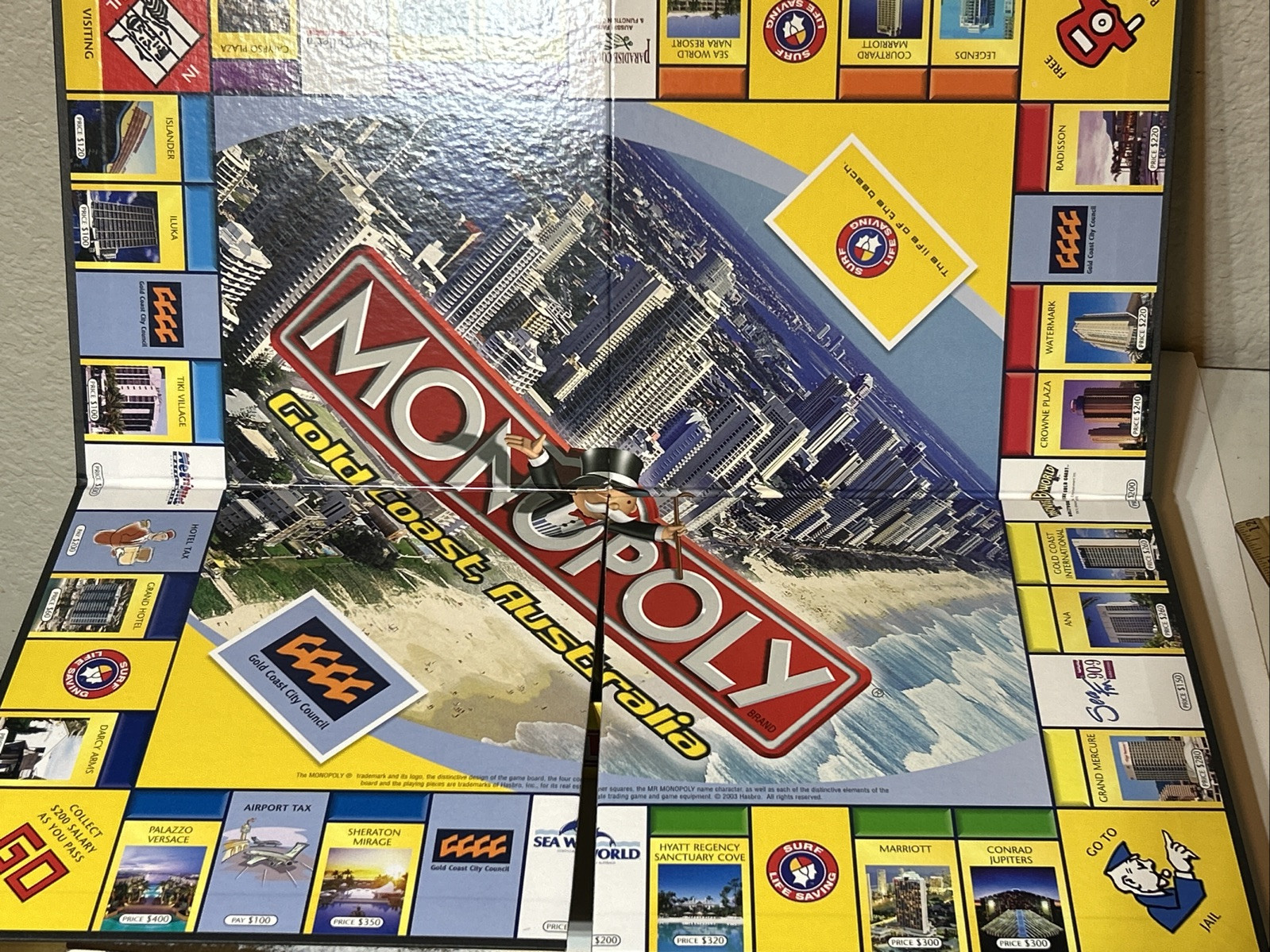 Parker Bro Geographic Monopoly Gold Coast, Australia Limited Edition Complete D1