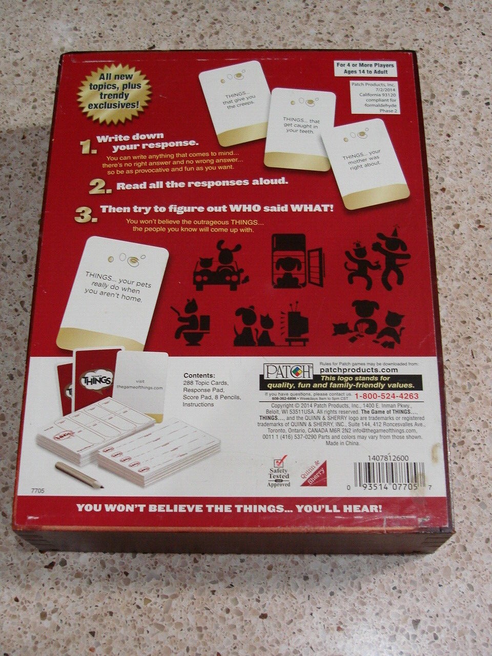 NIB Card Game For Kids Limited Edition The Game Of Things 10th Anniversary NEW