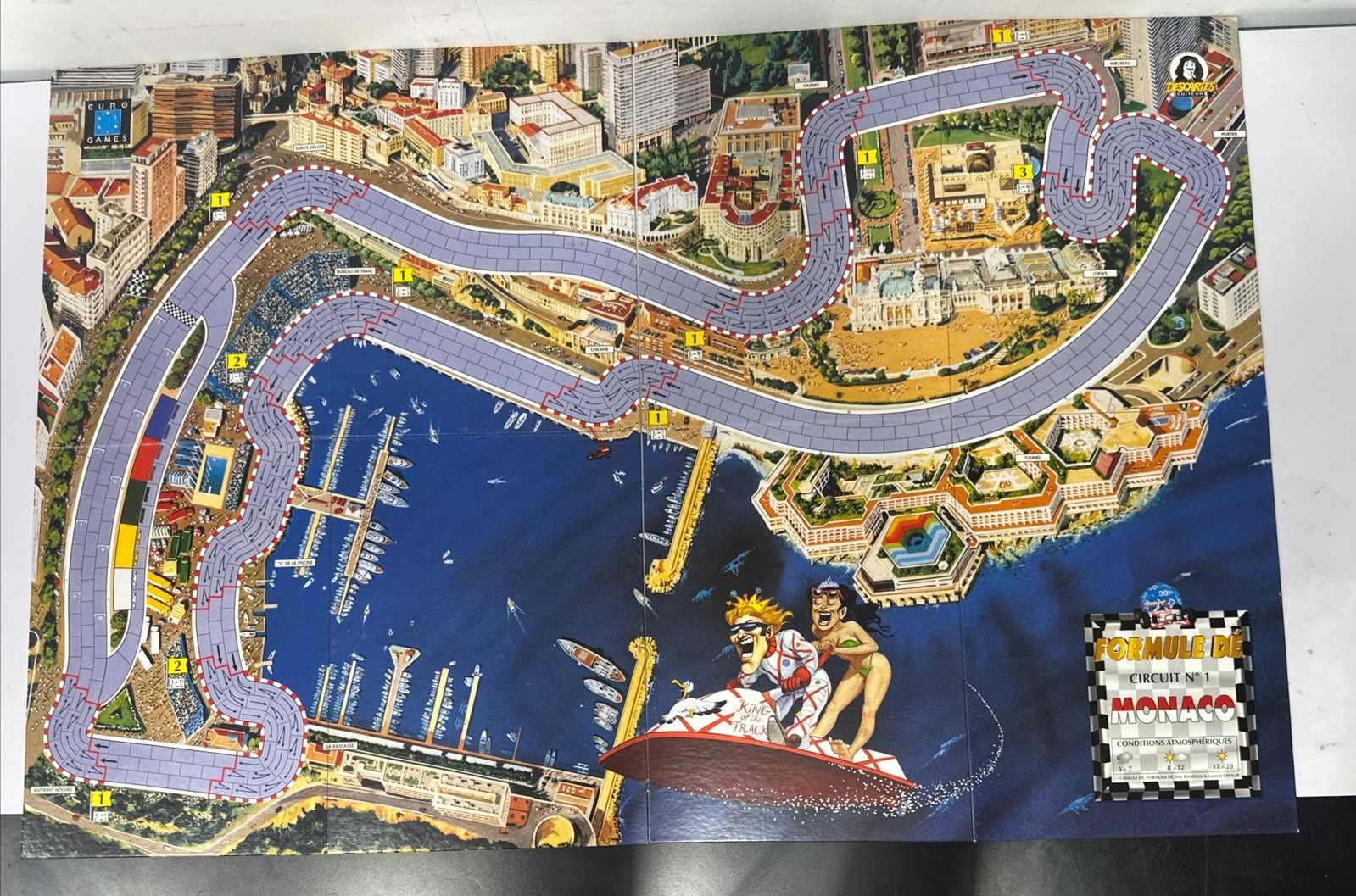 FORMULA DE Map Track Base Game Boards MONACO/ZANDVOORT #1 Nederland Circuits 1/2