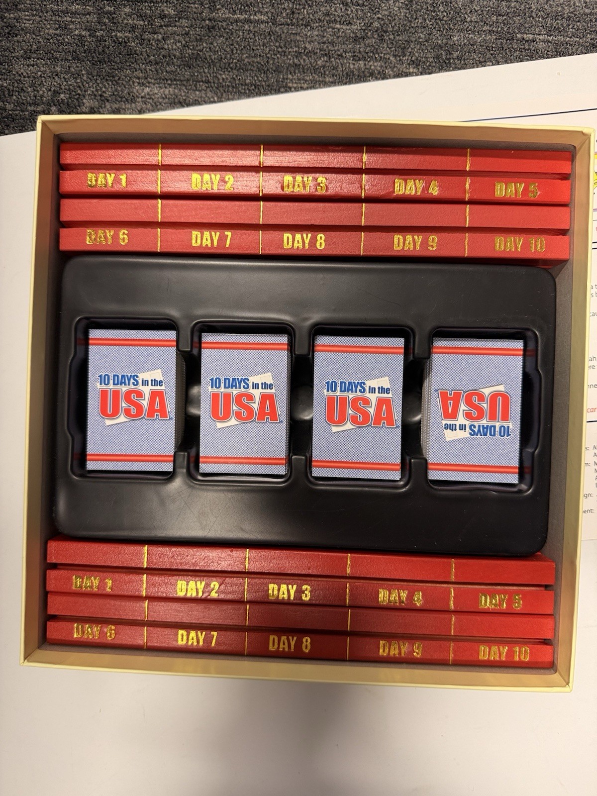 10 Days In The USA Board Game Out Of The Box Publishing 2003 Complete