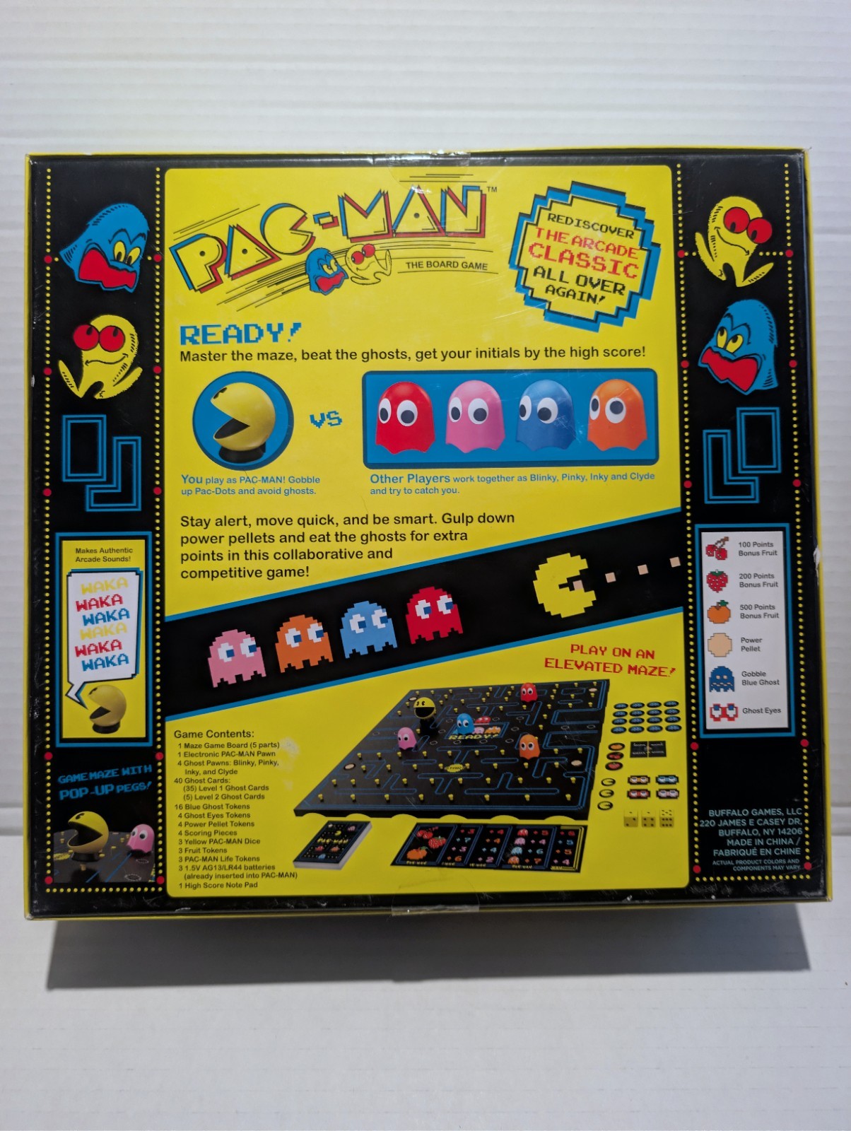 Buffalo Games – PAC-MAN: The Board Game (w/ Authentic Arcade Sounds) NIB