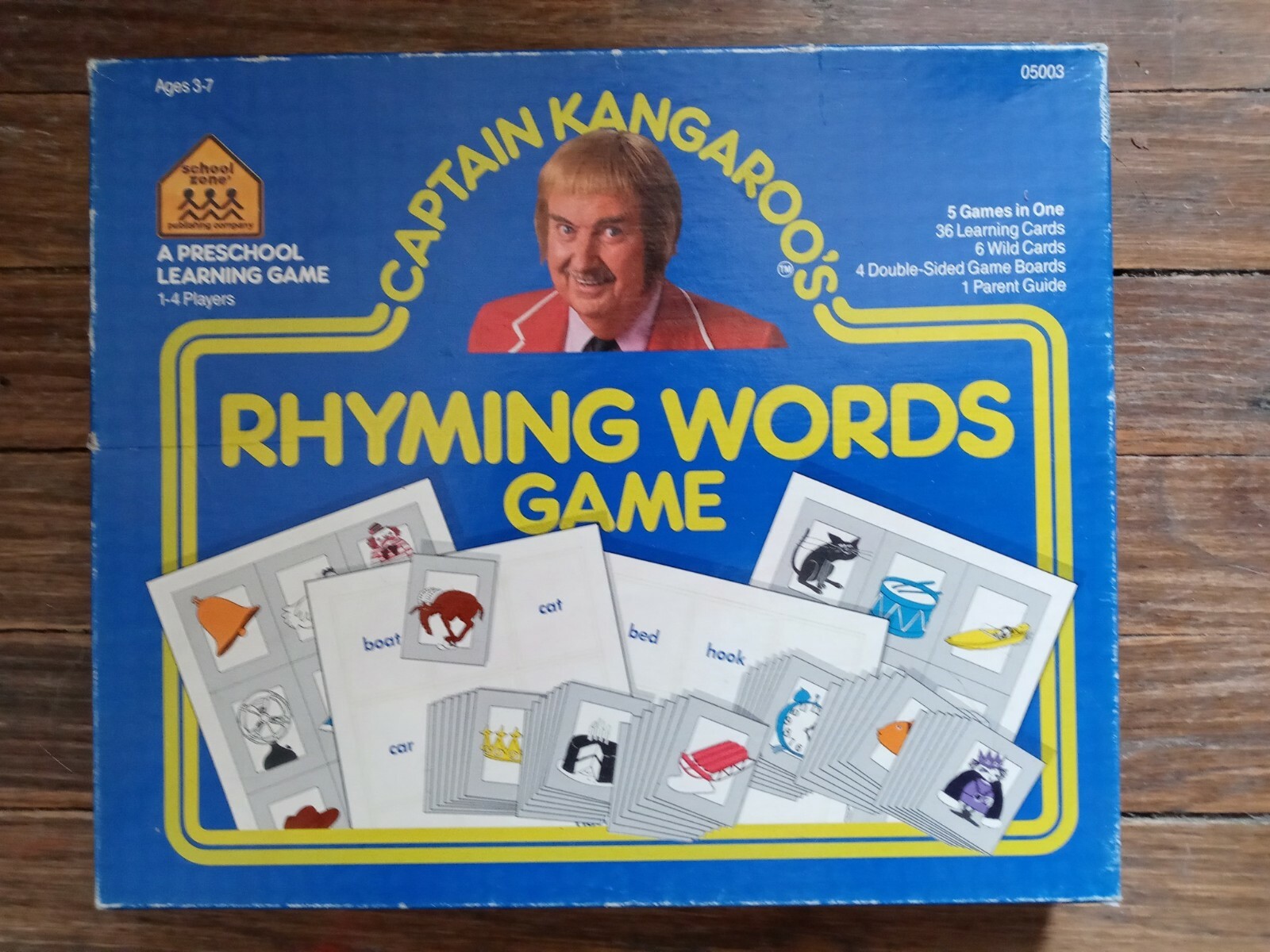 987 School Zone Captain Kangaroo’s Rhyming Word Game