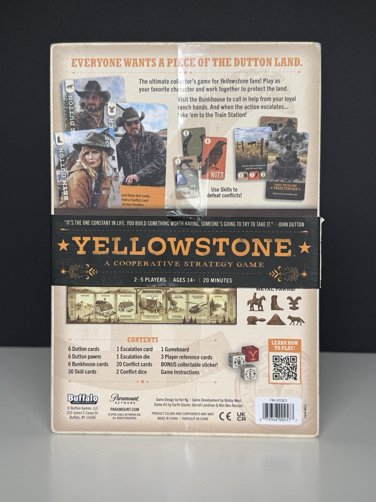 Yellowstone Strategy Game Wooden Collector’s Edition NEW Buffalo Games