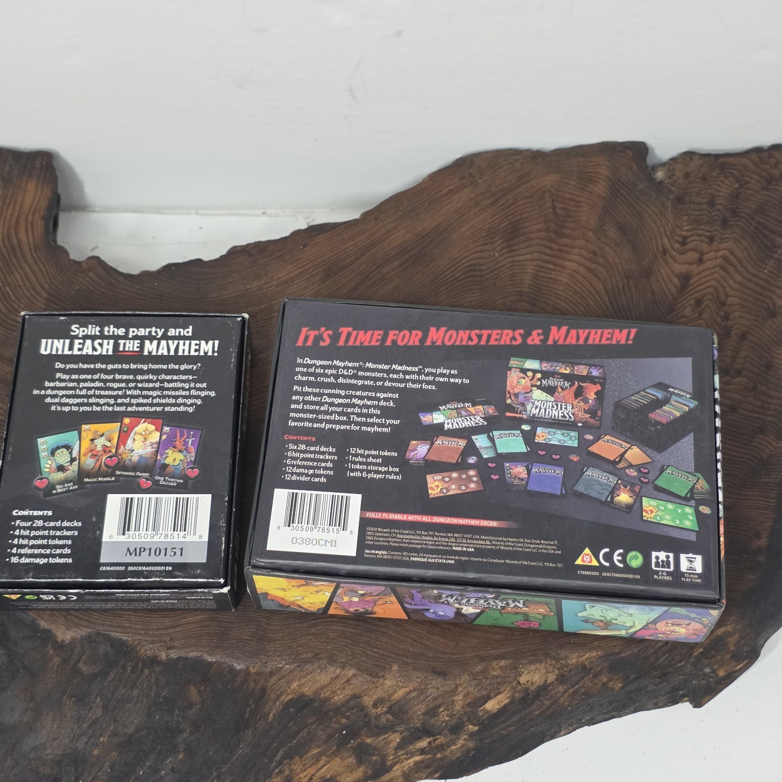 Dungeons & Dragons Dungeon Mayhem + Monster Madness Card Game Bundle
