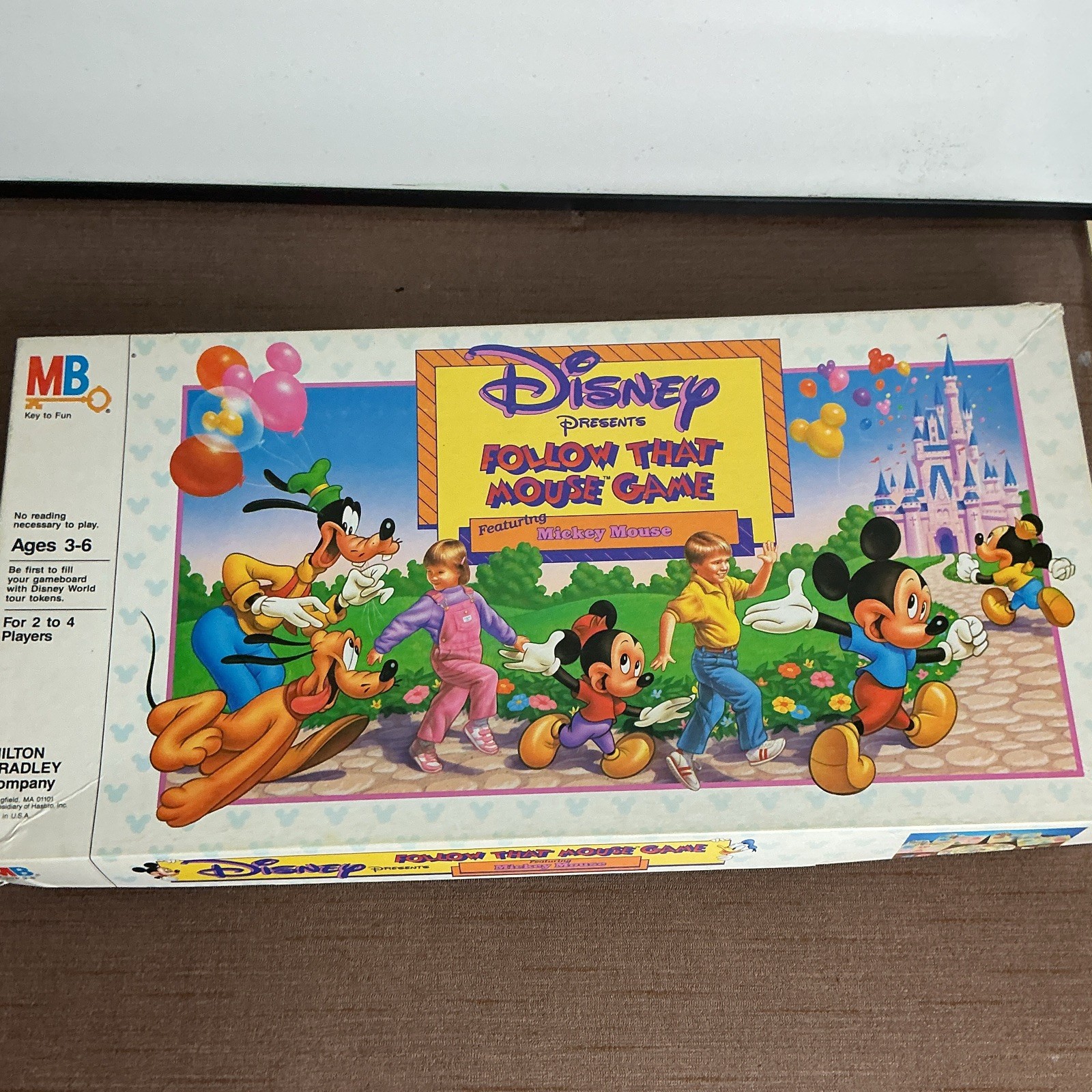 Milton Bradley Disney Follow That Mouse Game, 2-4 Players, Ages 3-6 (1986)